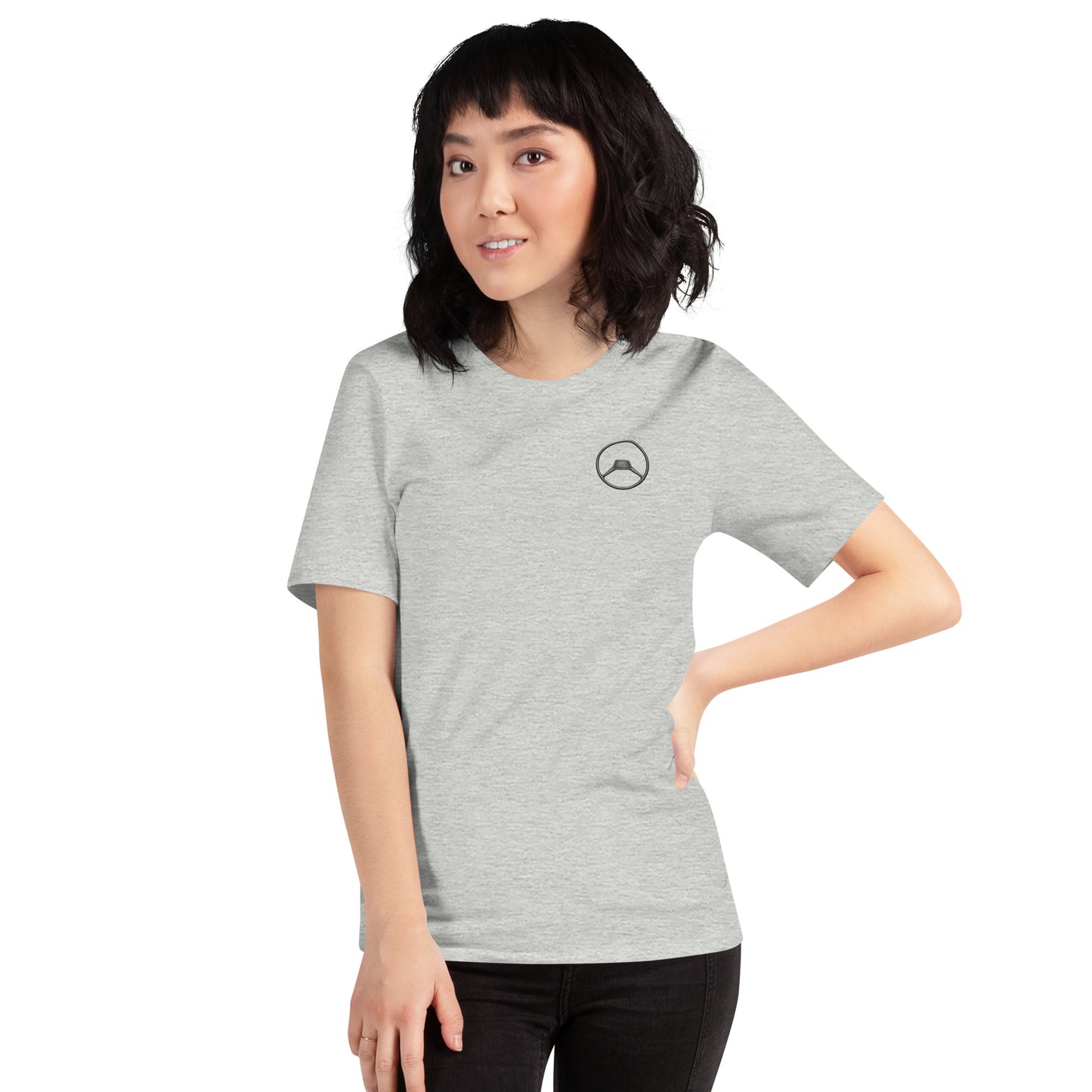Unisex T-shirt met Citroën A-type Stuurwiel – Minimalistisch & Iconisch Design