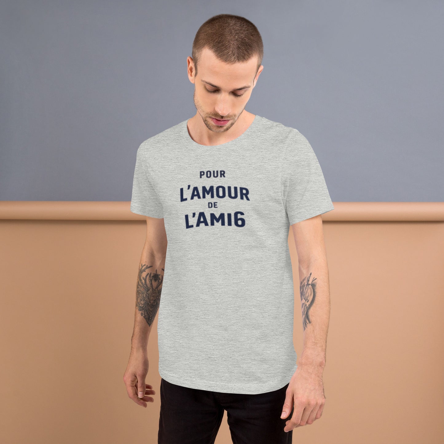T-shirt Pour l’Amour de l’AMI6 – Design typographique Citroën AMI6 | Collection L’amour