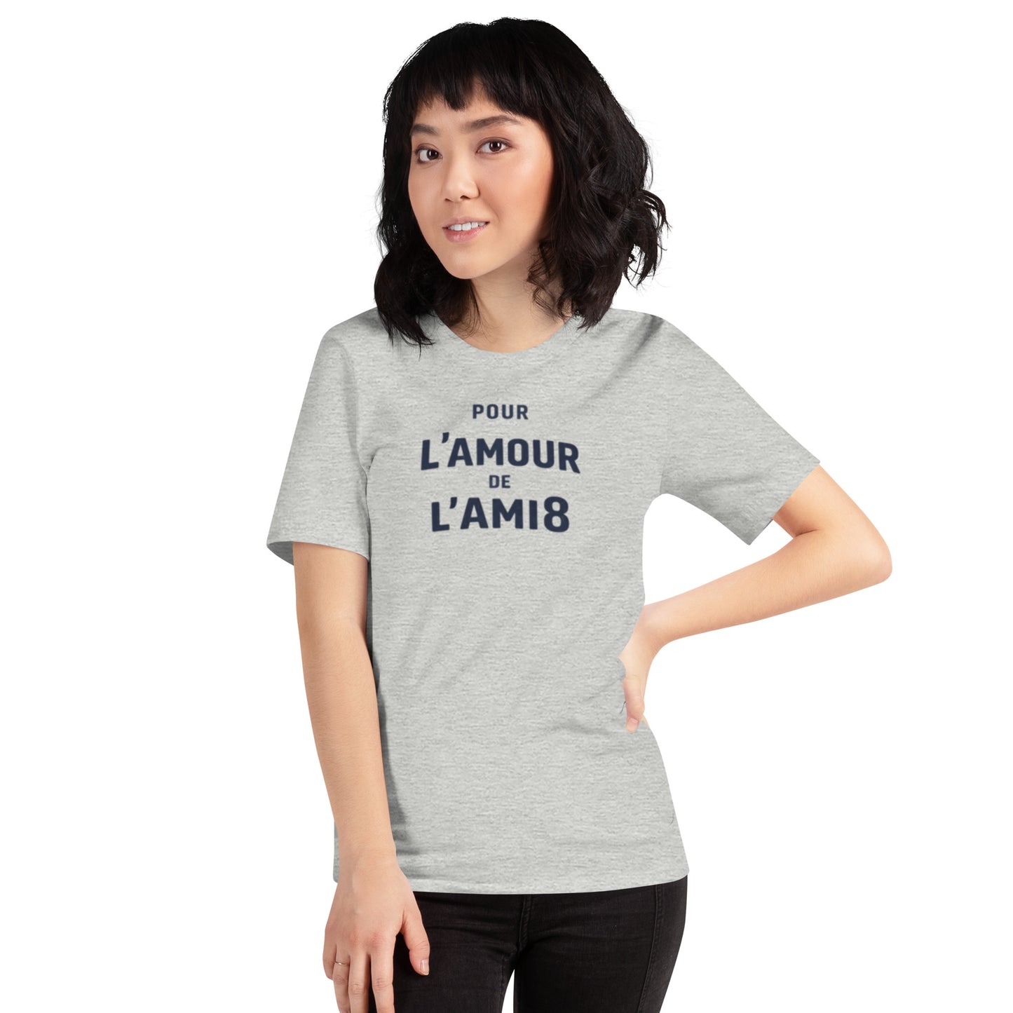 For the Love of the AMI8 T-shirt - Typographic Citroën AMI8 Design | L'amour Collection
