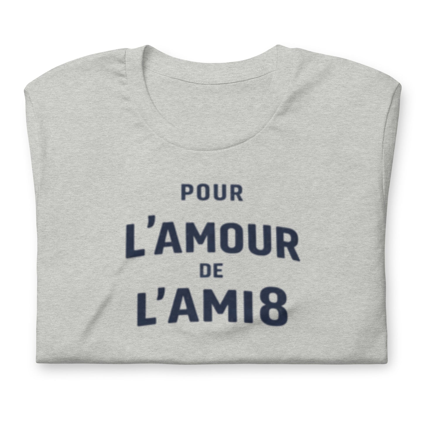 For the Love of the AMI8 T-shirt - Typographic Citroën AMI8 Design | L'amour Collection