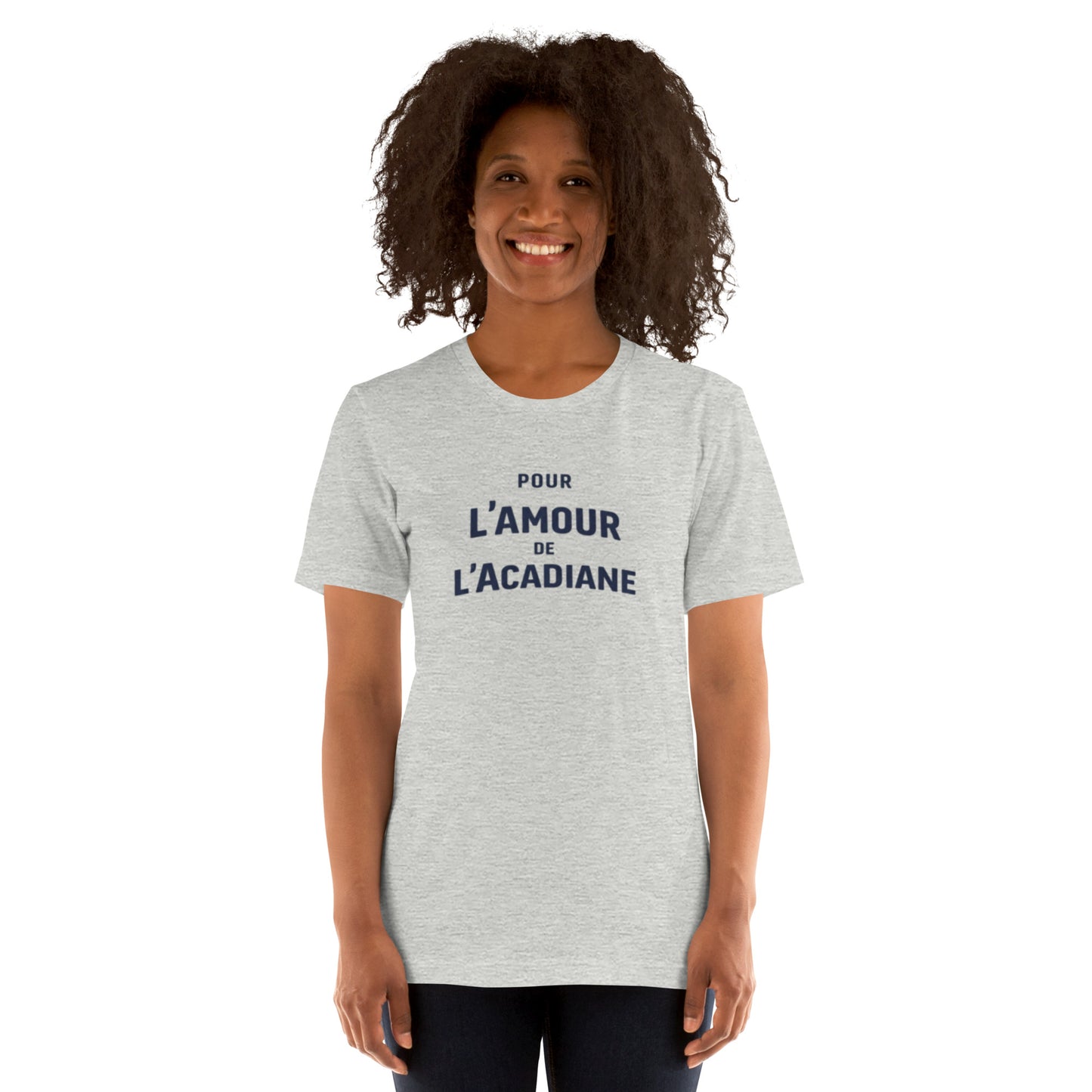 T-shirt Pour l’Amour de l’Acadiane – Design typographique Citroën Acadiane | Collection L’amour