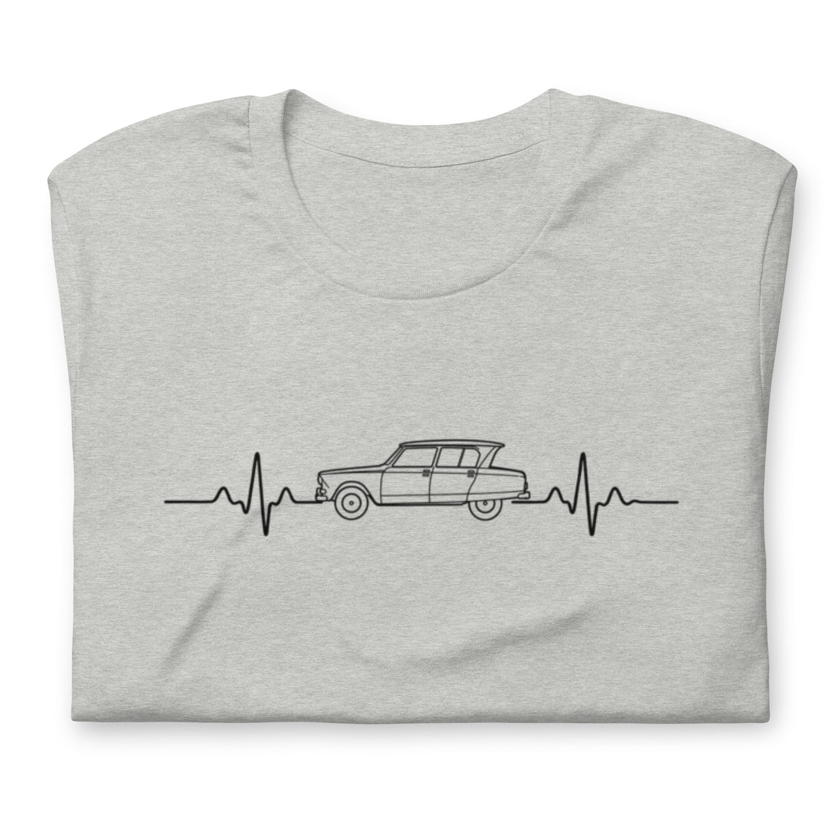 Citroën AMI6 Heartbeat T-shirt – Minimalist Line Drawing | Heartbeat Collection