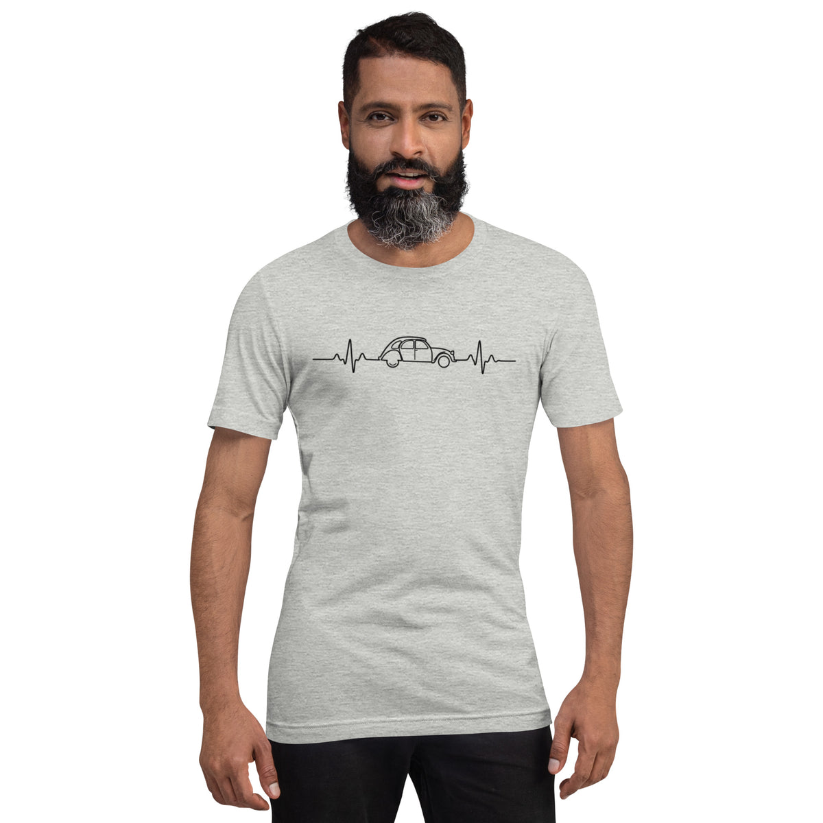 Citroën 2CV Heartbeat T-shirt – Minimalist 2CV Line Drawing | Heartbeat Collection