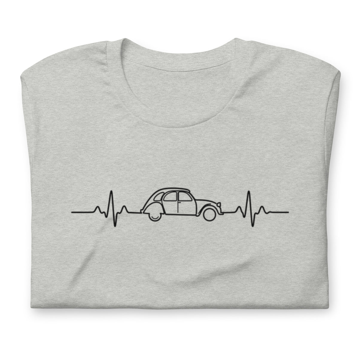 Citroën 2CV Heartbeat T-shirt – Minimalist 2CV Line Drawing | Heartbeat Collection