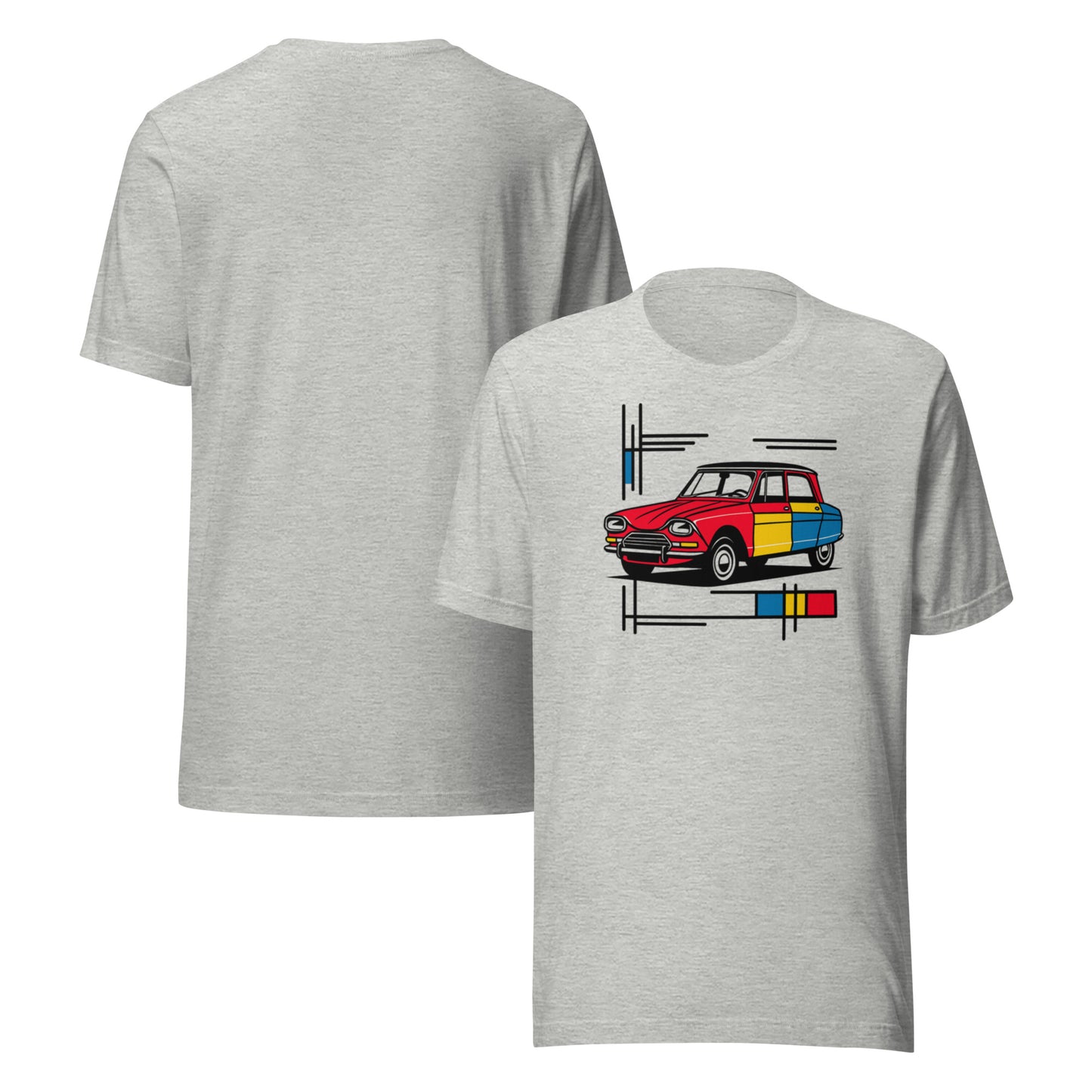 T-shirt "Collection Mondriaan – Citroën Ami 6 Couleurs Classiques"