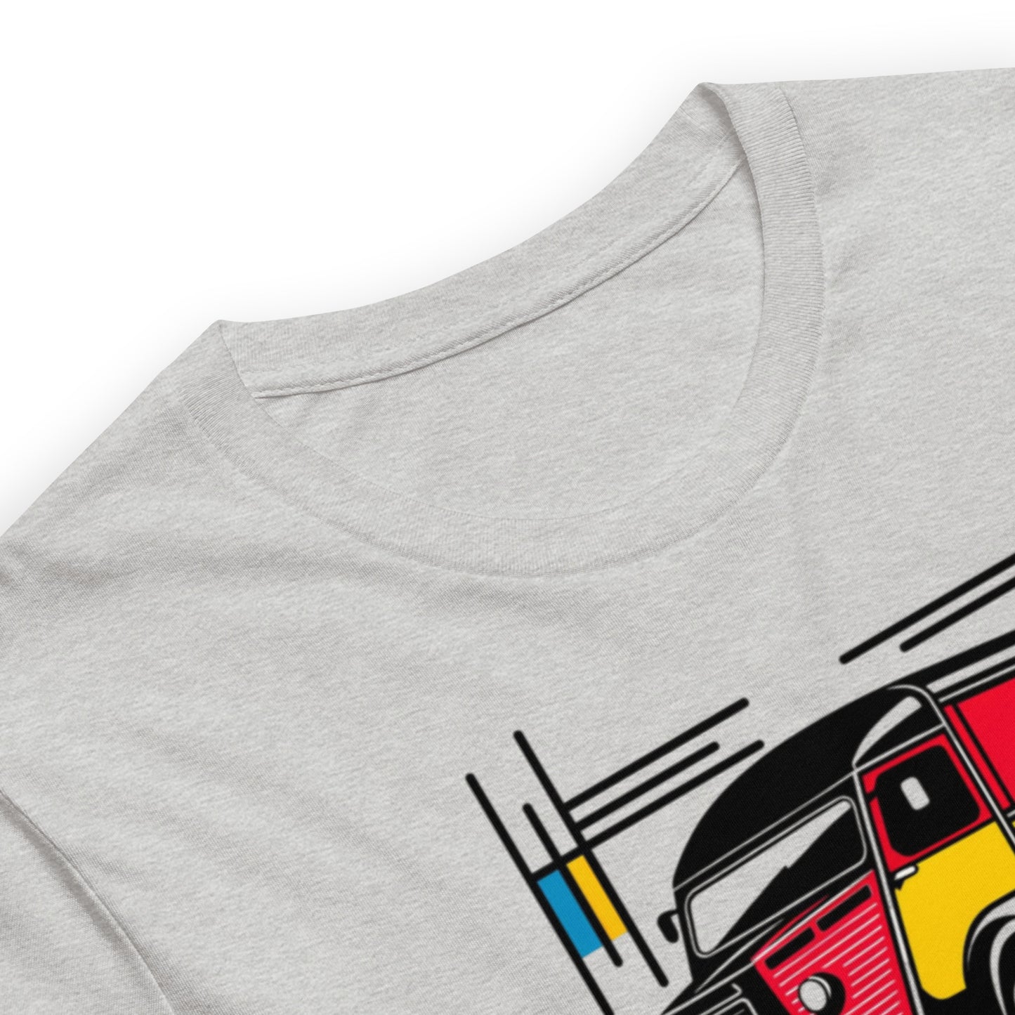 T-shirt “Citroën HY Mondrian Style – Playful Retro Bus”