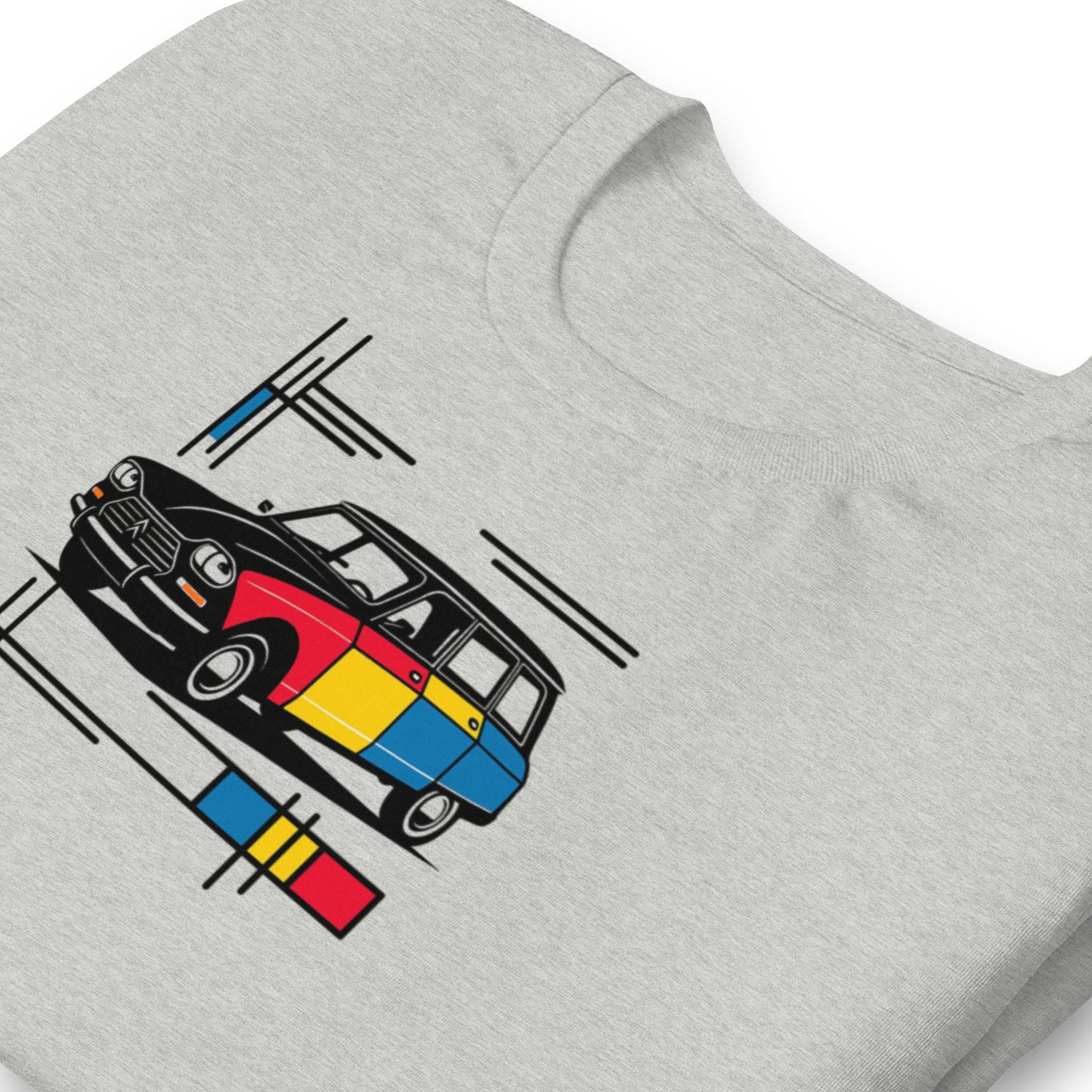 T-shirt « Collection Mondrian – Citroën Ami 6 Color Art »