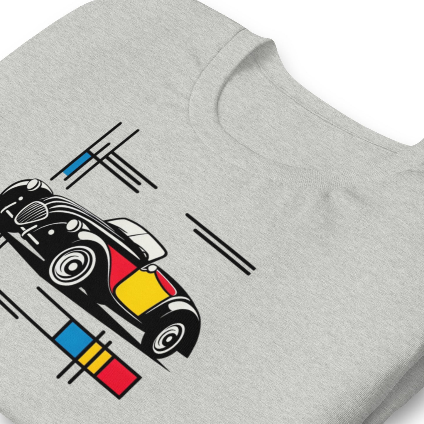 T-shirt “Mondriaan Collectie – Burton Sportscar Kleurenkunst”