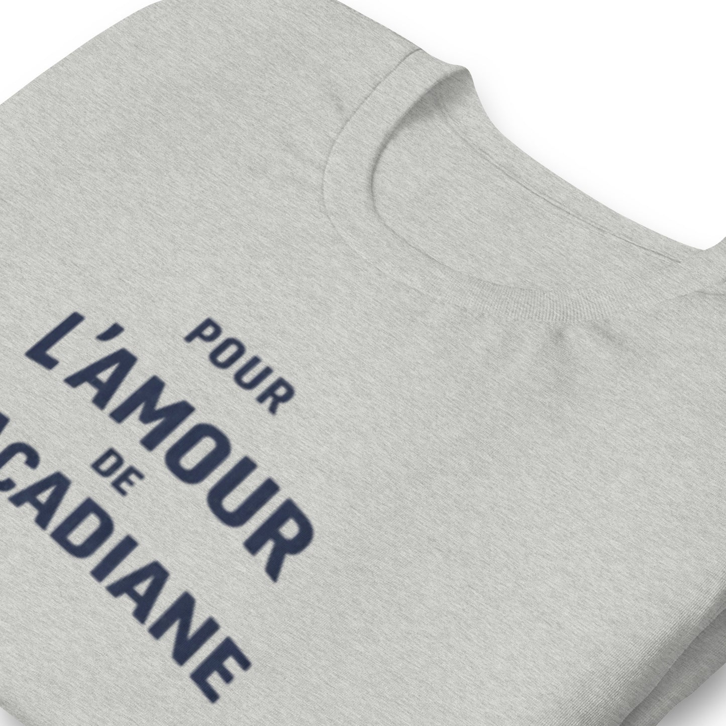T-shirt Pour l’Amour de l’Acadiane – Design typographique Citroën Acadiane | Collection L’amour