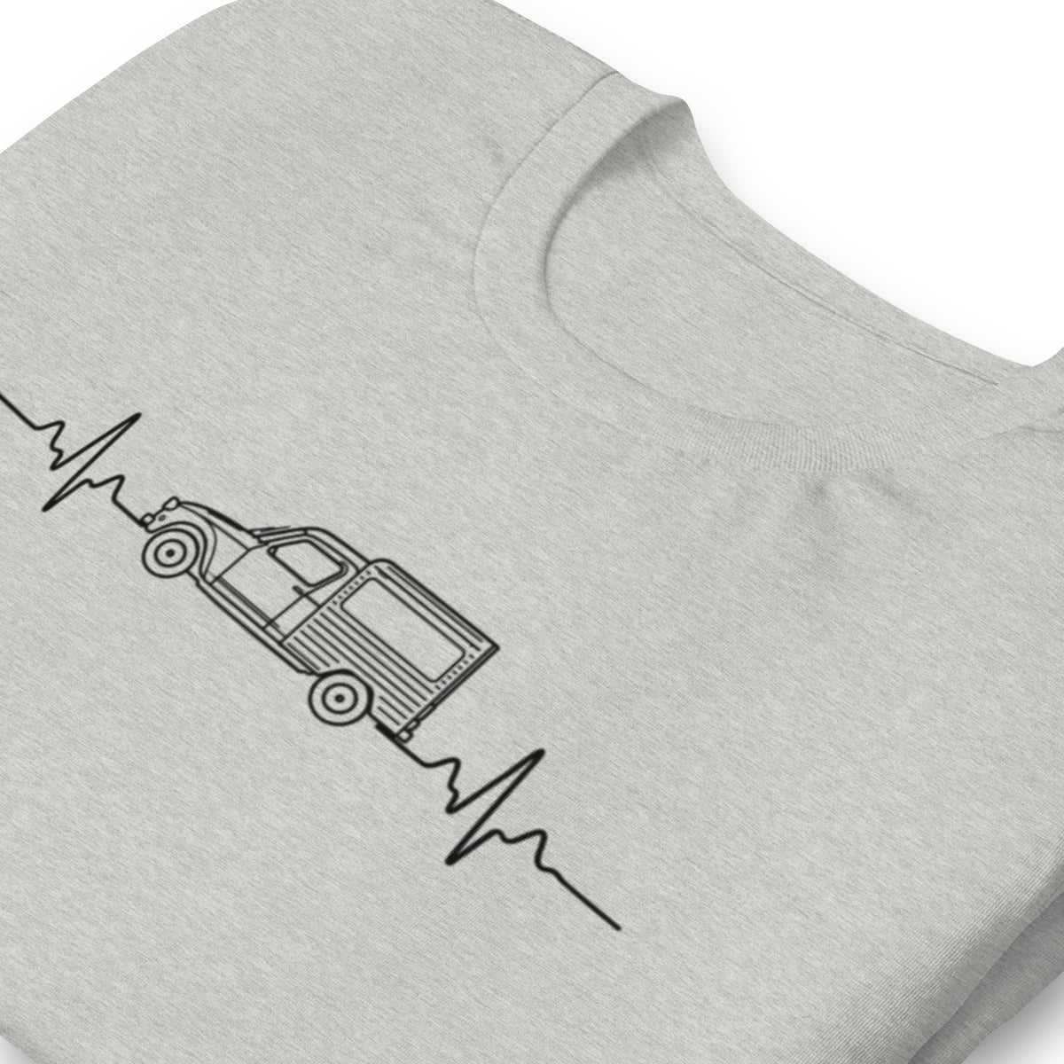 Citroën Acadiane Heartbeat T-shirt – Minimalistische Lijntekening | Heartbeat Collectie