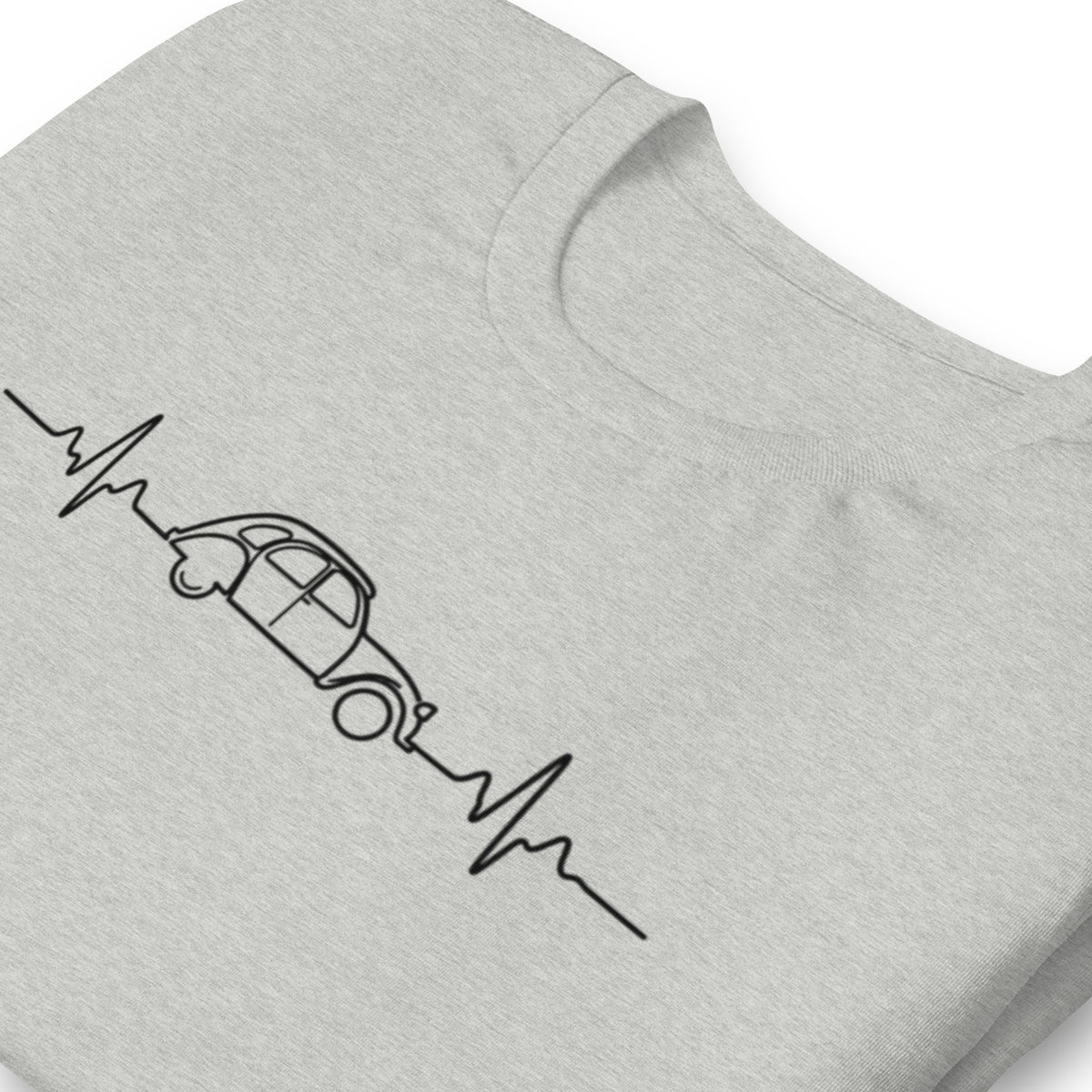 Citroën 2CV Heartbeat T-shirt – Minimalist 2CV Line Drawing | Heartbeat Collection