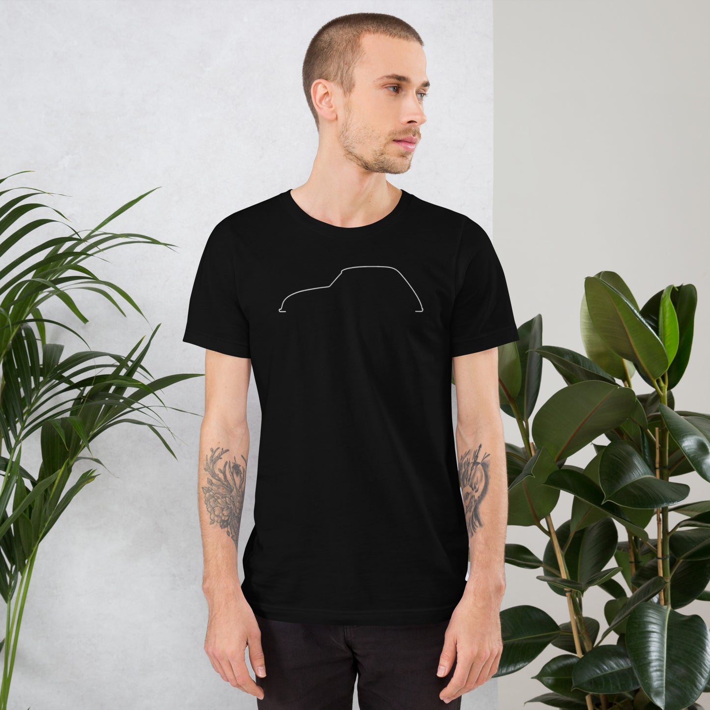 T-shirt « Collection Silhouette – Citroën Dyane Line Art »