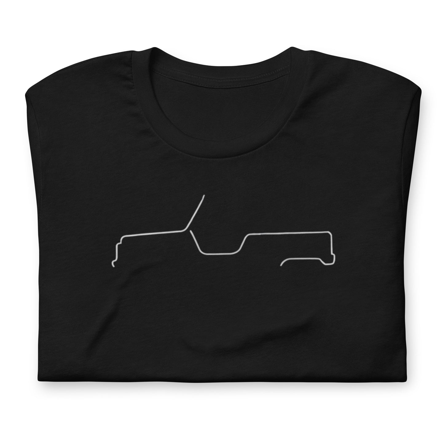 T-shirt “Silhouette Collectie – Citroën Méhari Lijnkunst”