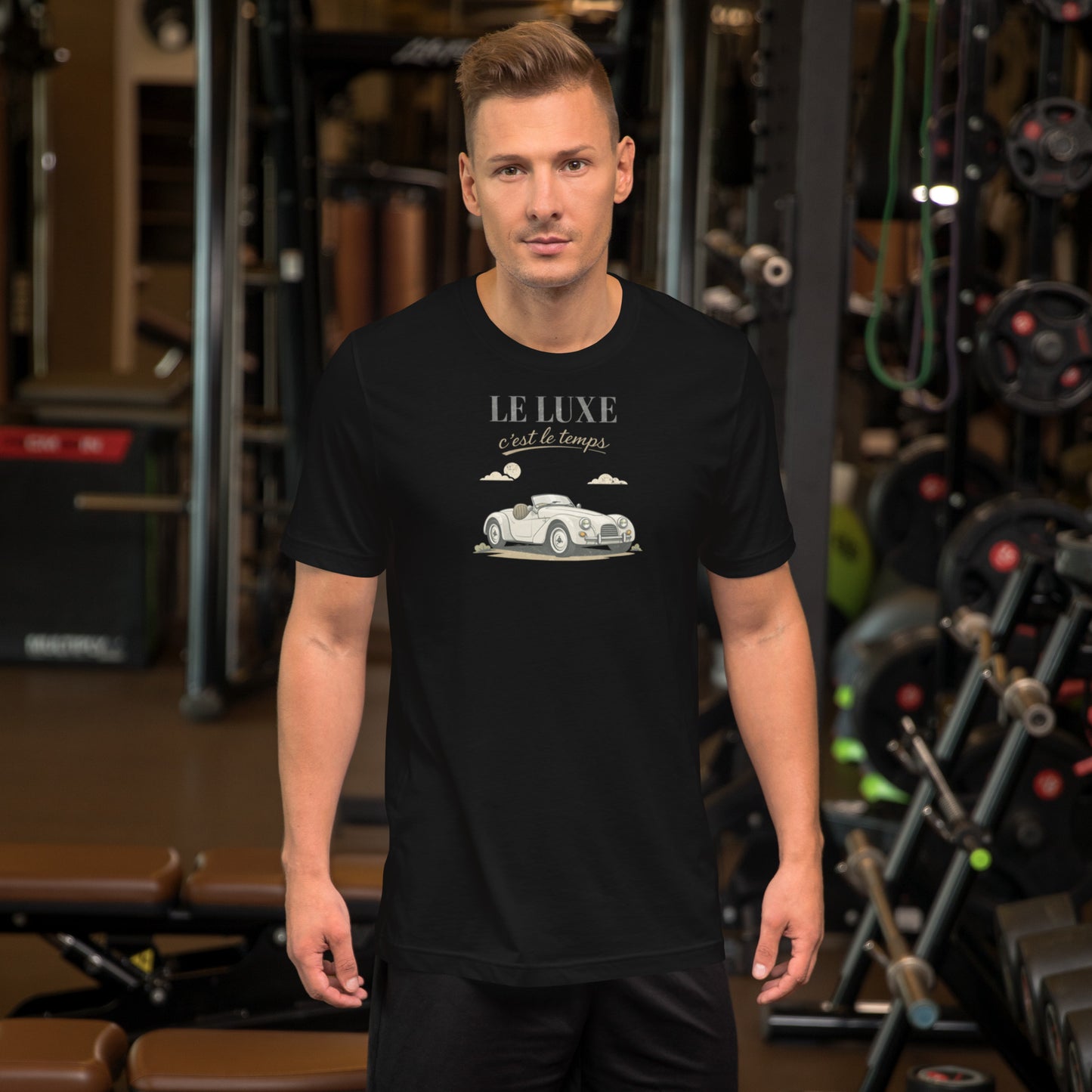Le Luxe – Tijdloze elegantie met de Burton Sportscar op een unisex T-shirt