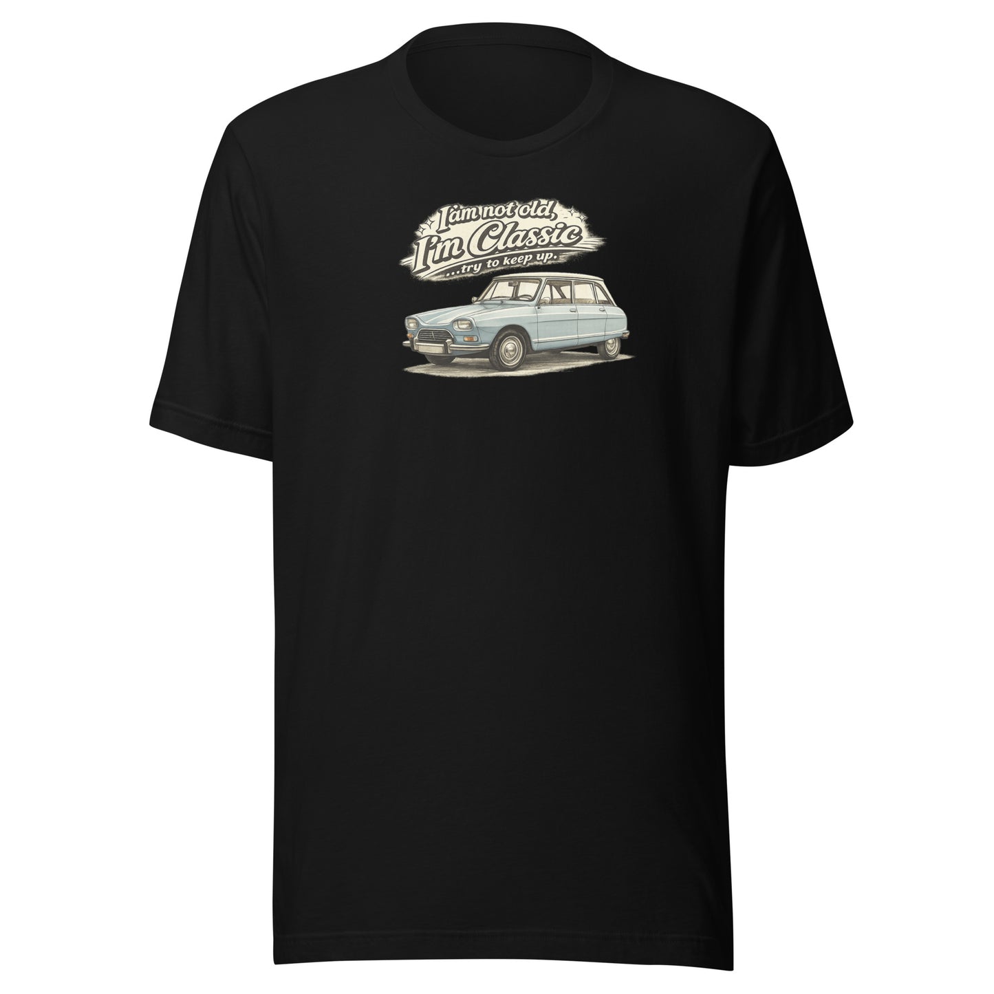 Citroën Ami 8 Classic T-shirt – Vintage Auto Illustratie | Classic Collectie