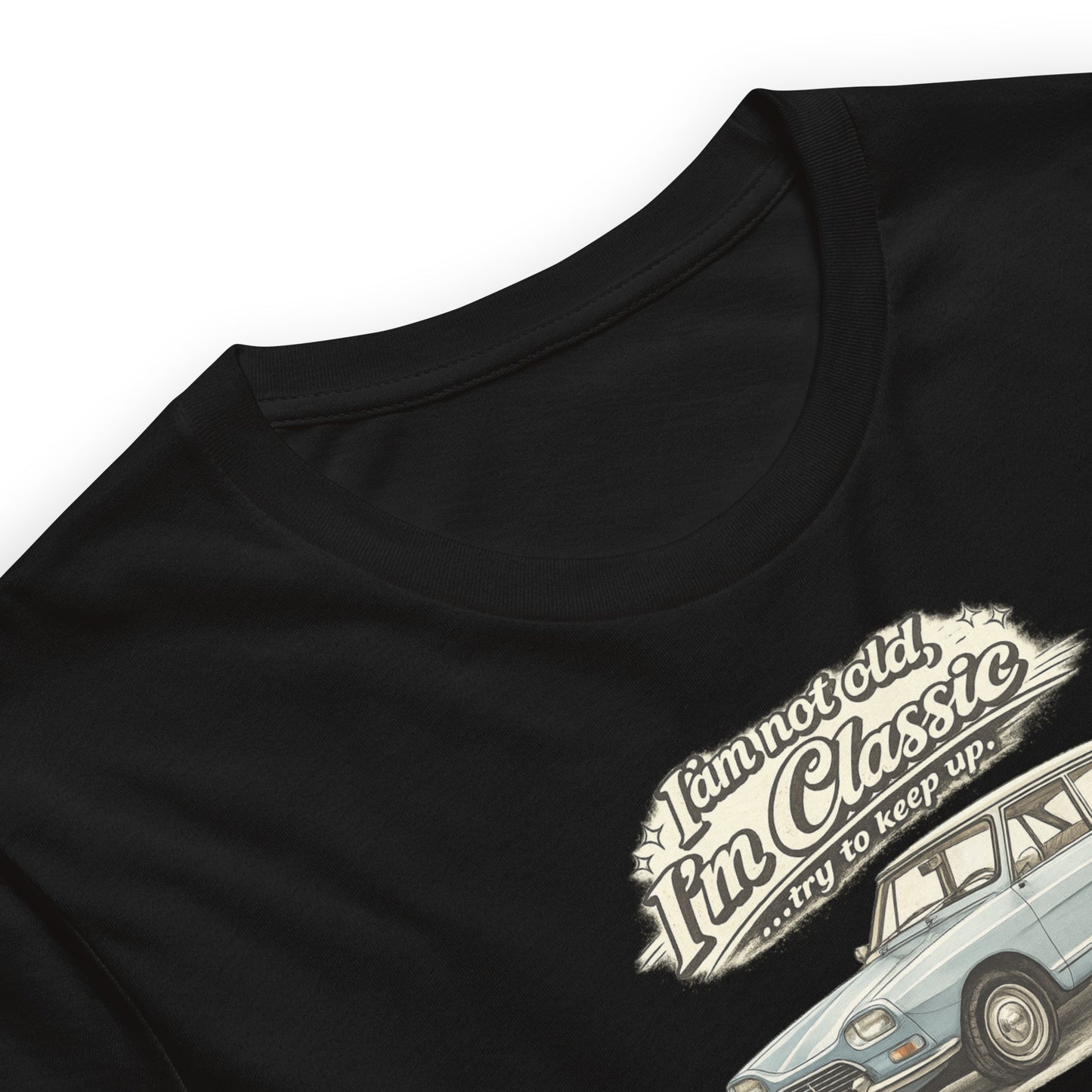 Citroën Ami 8 Classic T-shirt – Vintage Auto Illustratie | Classic Collectie