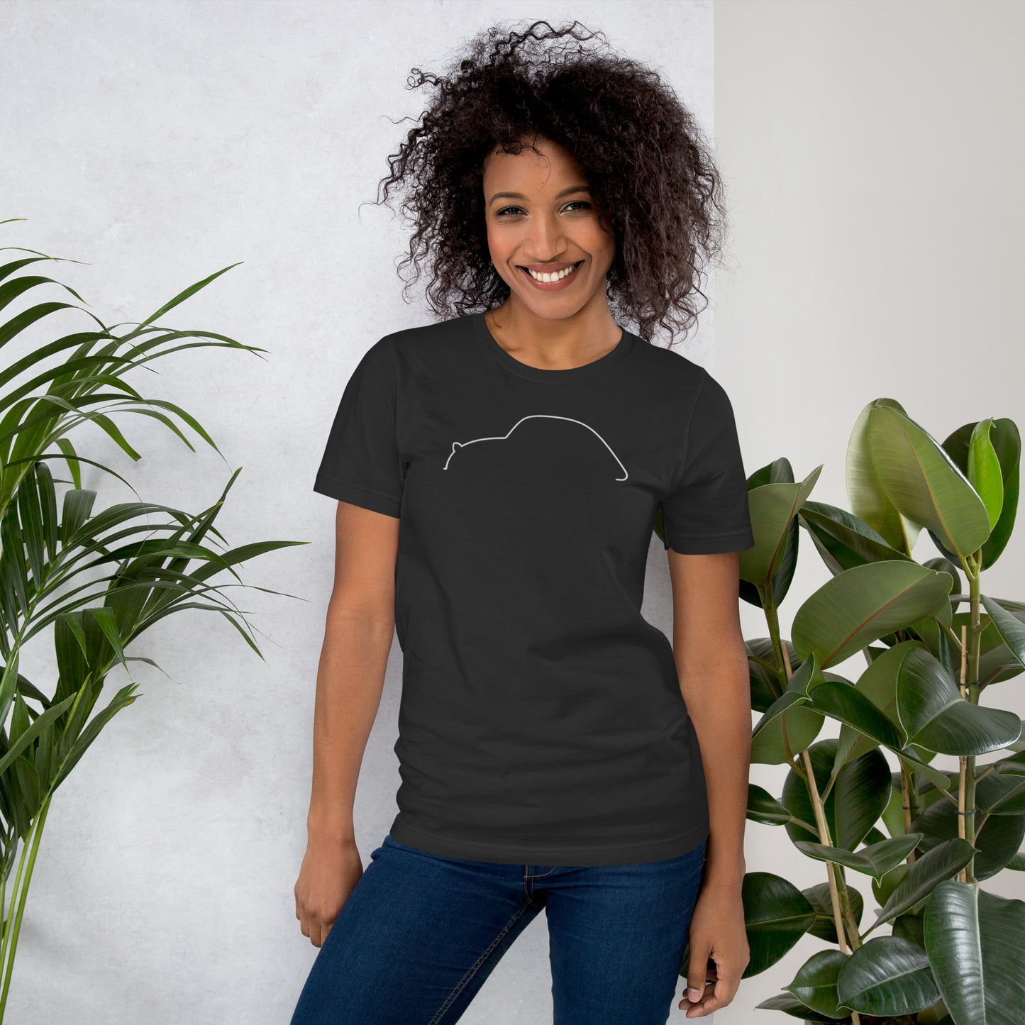T-shirt "Silhouette Collection – Citroën 2CV Line Art"