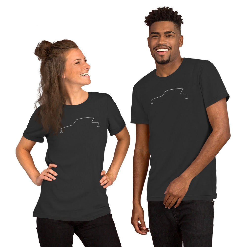 T-shirt « Silhouette Collection – Citroën Ami 6 Line Art »