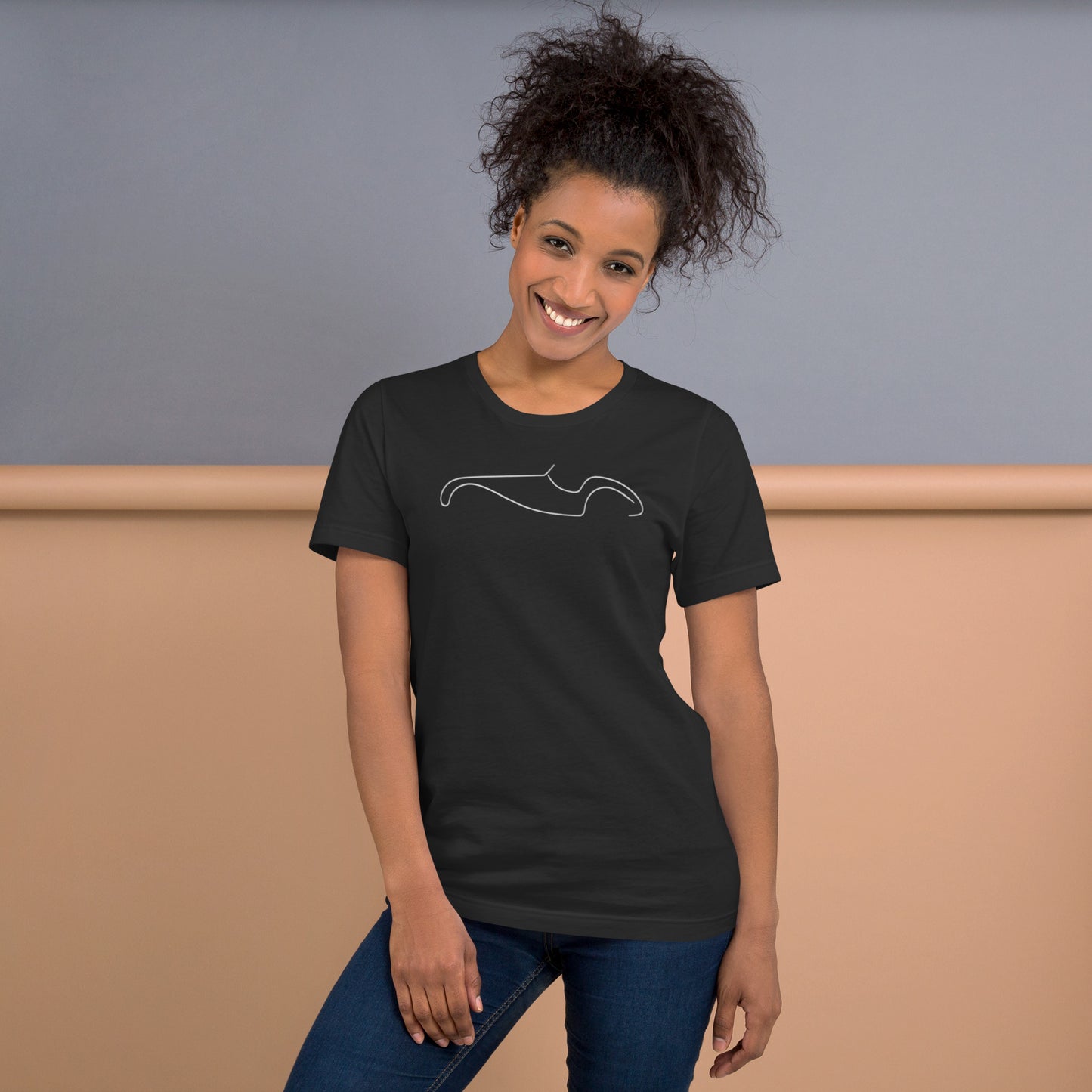 T-shirt “Silhouette Collectie – Burton Sportscar Lijnkunst”