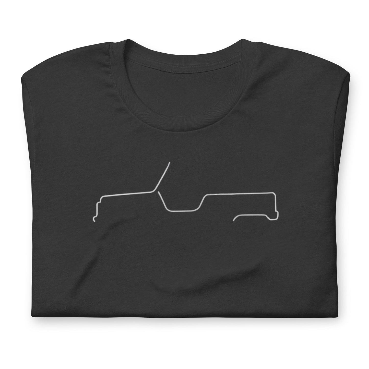 T-shirt “Silhouette Collectie – Citroën Méhari Lijnkunst”