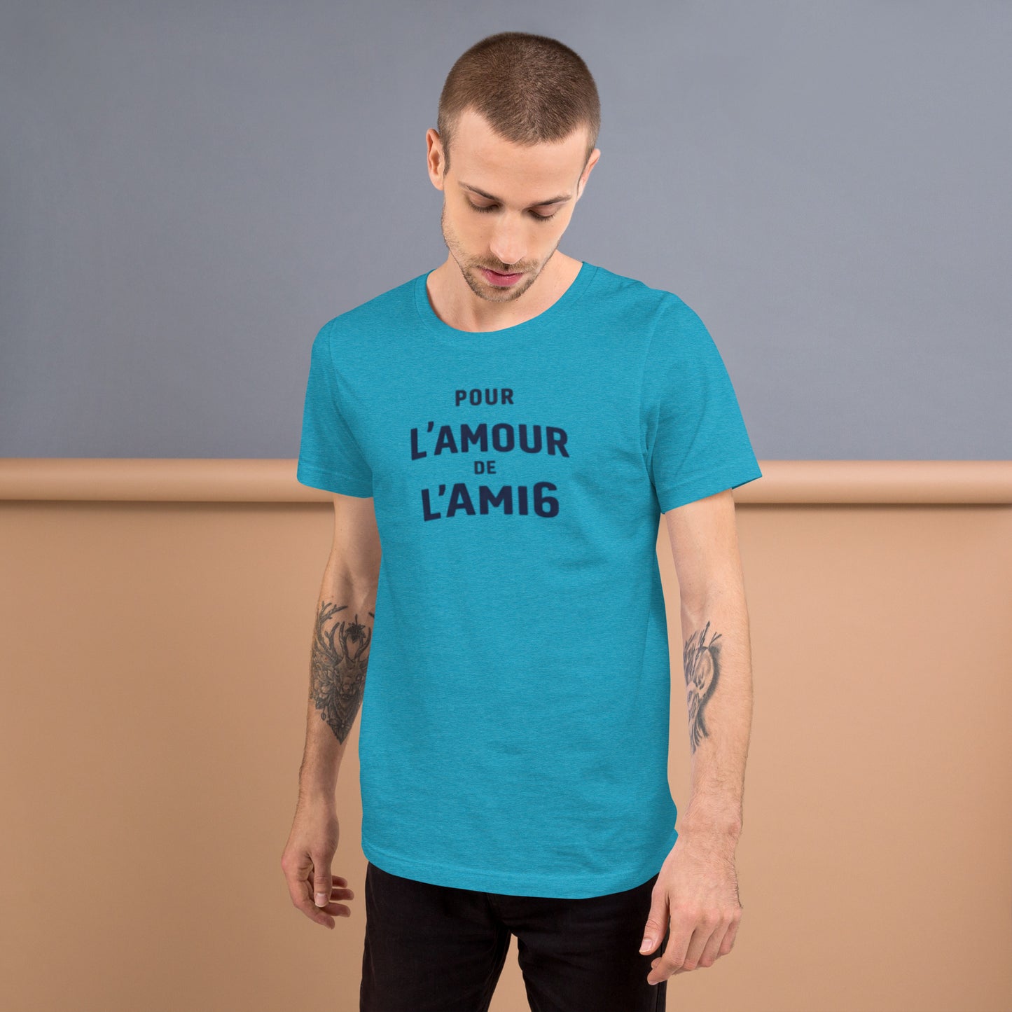 T-shirt Pour l’Amour de l’AMI6 – Design typographique Citroën AMI6 | Collection L’amour