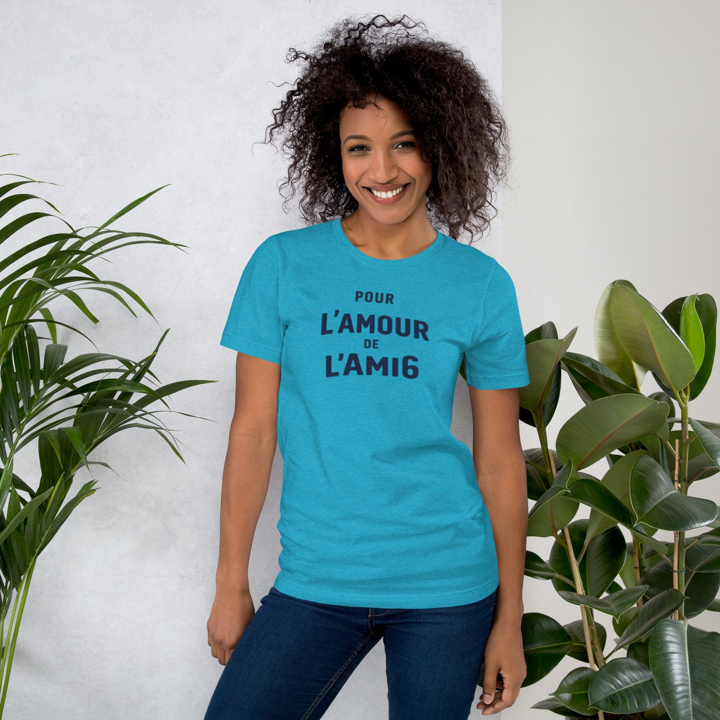T-shirt Pour l’Amour de l’AMI6 – Design typographique Citroën AMI6 | Collection L’amour