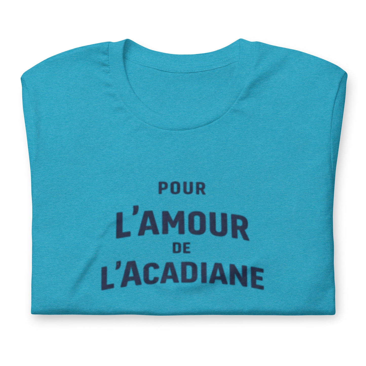 T-shirt Pour l’Amour de l’Acadiane – Design typographique Citroën Acadiane | Collection L’amour