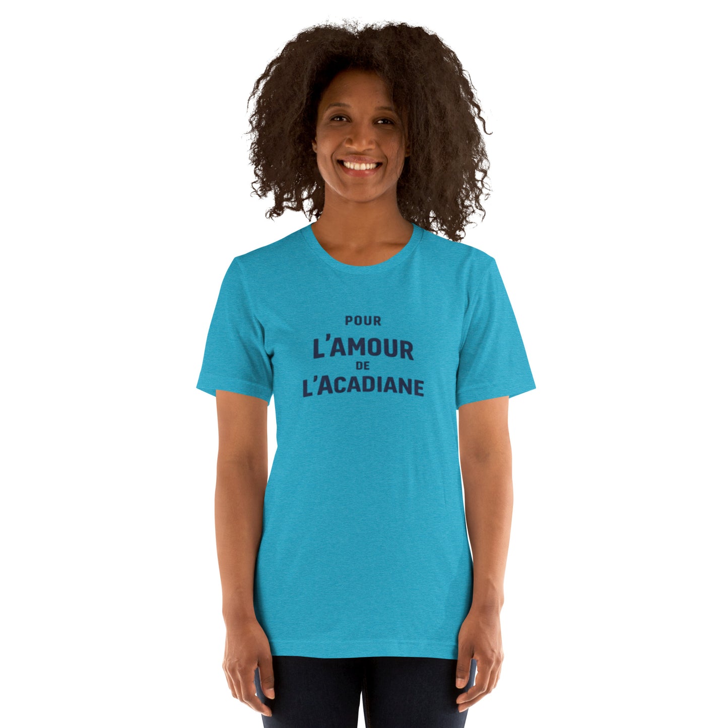 T-shirt Pour l’Amour de l’Acadiane – Design typographique Citroën Acadiane | Collection L’amour