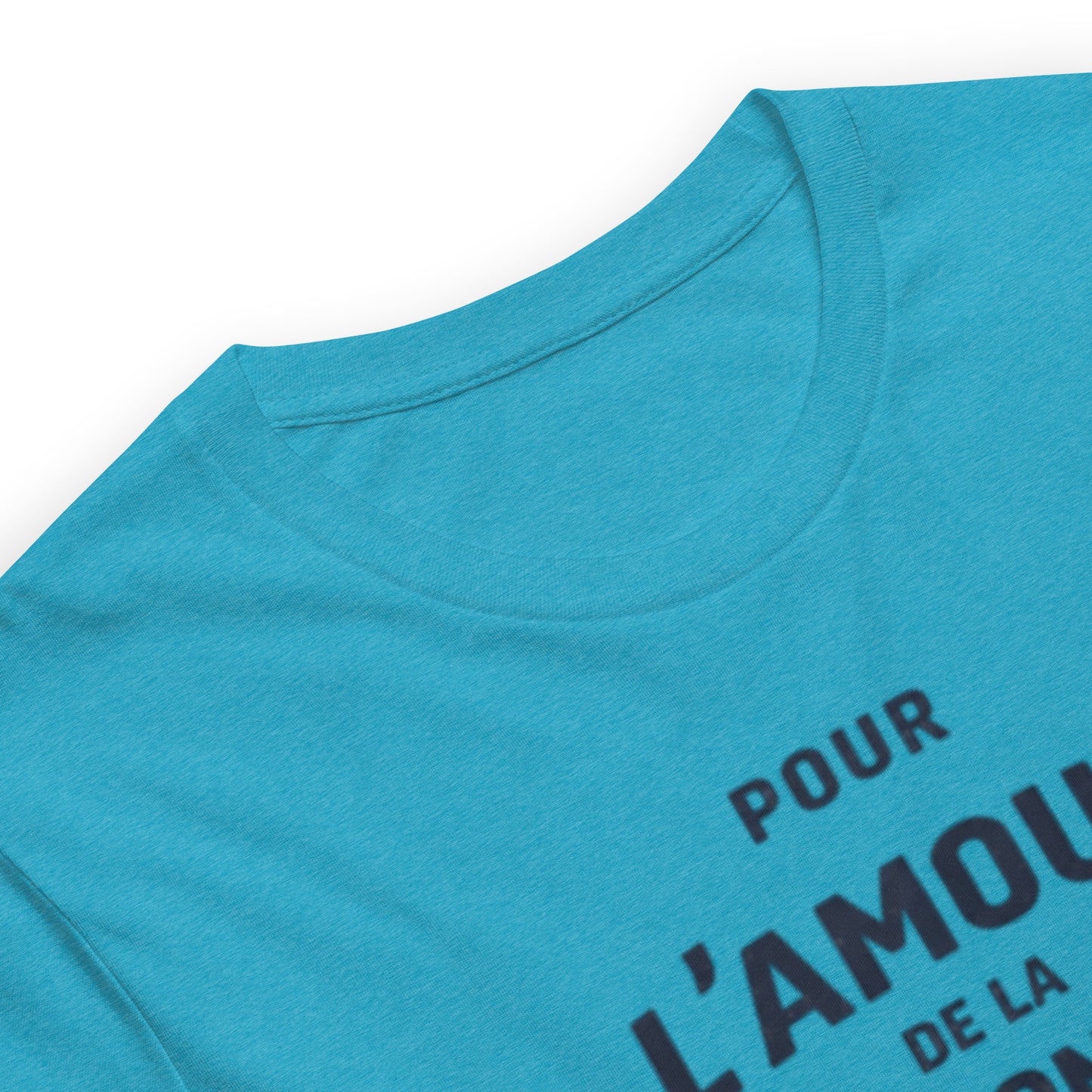For the Love of the Fourgonnette T-shirt - Minimalist Typographic Design | L'amour Collection