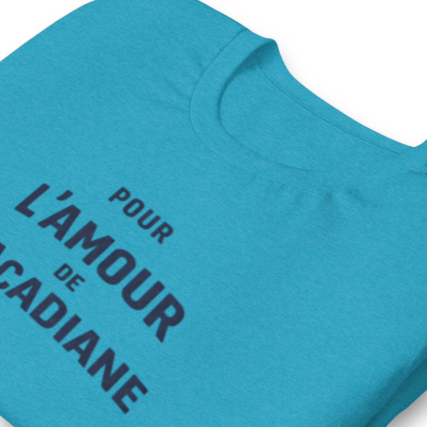 T-shirt Pour l’Amour de l’Acadiane – Design typographique Citroën Acadiane | Collection L’amour