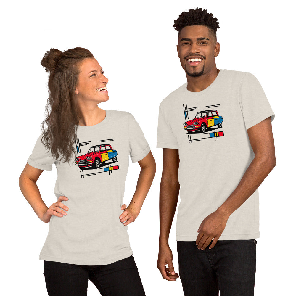 T-shirt "Collection Mondriaan – Citroën Ami 6 Couleurs Classiques"