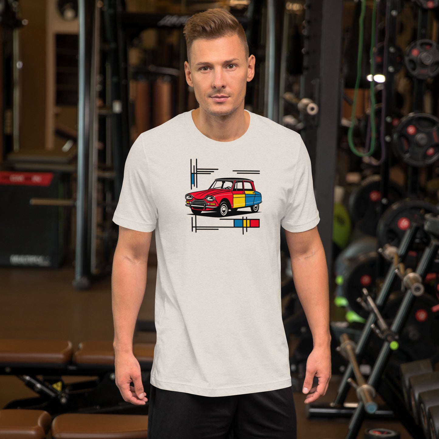 T-shirt "Collection Mondriaan – Citroën Ami 6 Couleurs Classiques"