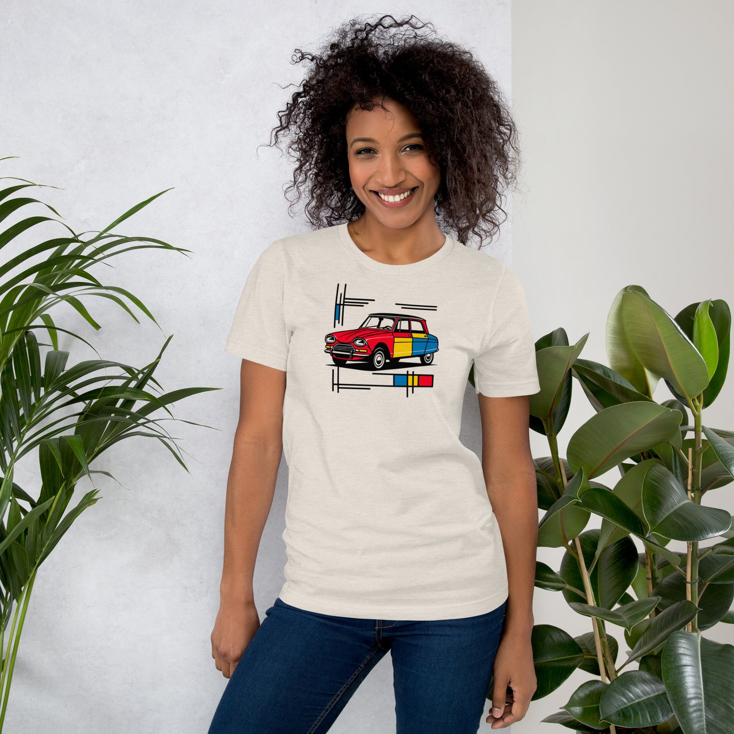 T-shirt "Collection Mondriaan – Citroën Ami 6 Couleurs Classiques"