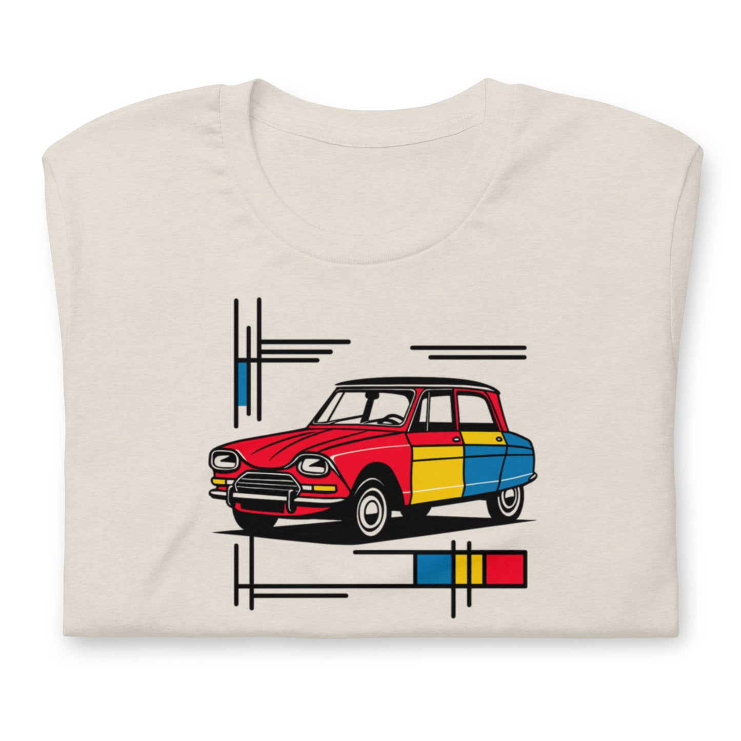 T-shirt "Collection Mondriaan – Citroën Ami 6 Couleurs Classiques"