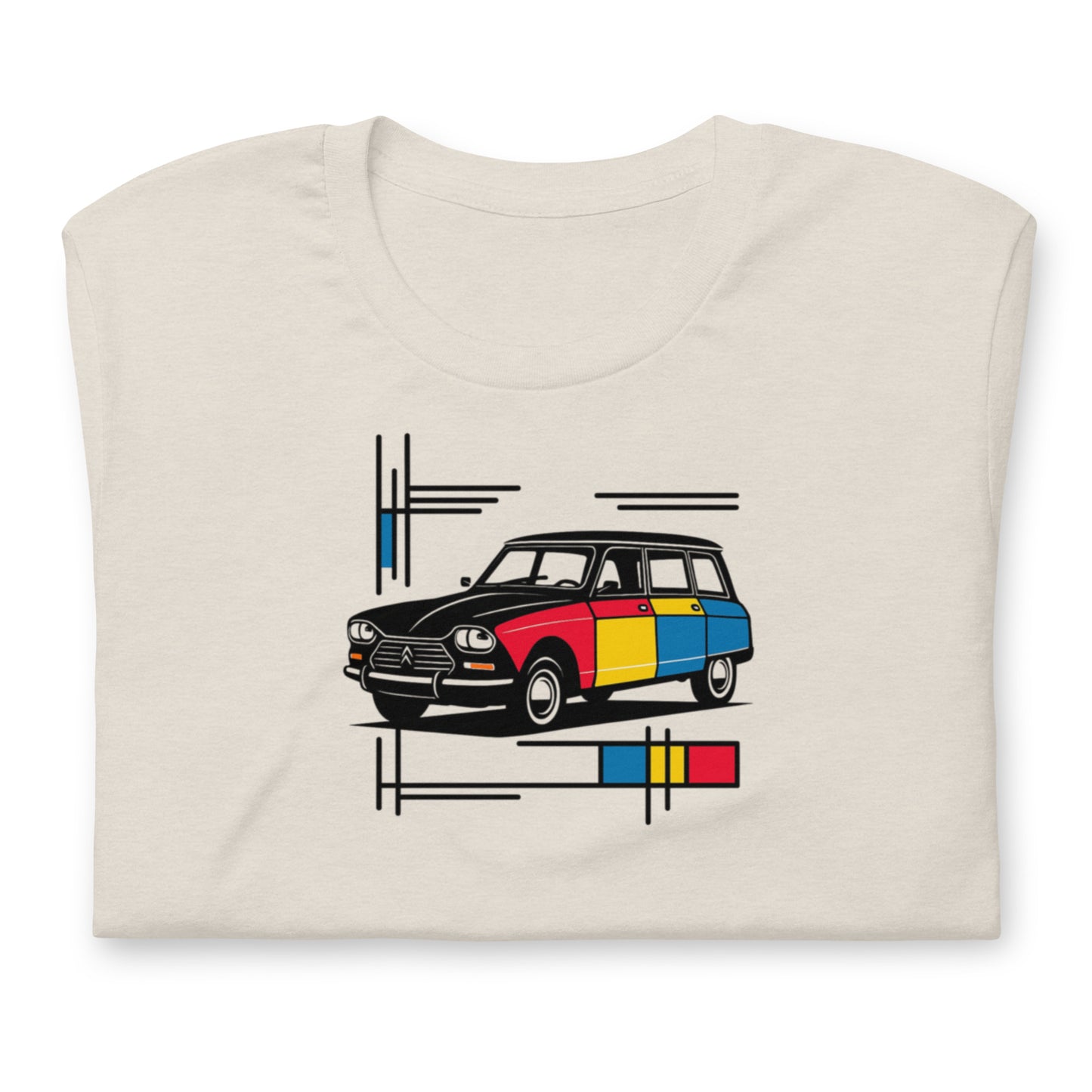 T-shirt « Collection Mondrian – Citroën Ami 6 Color Art »