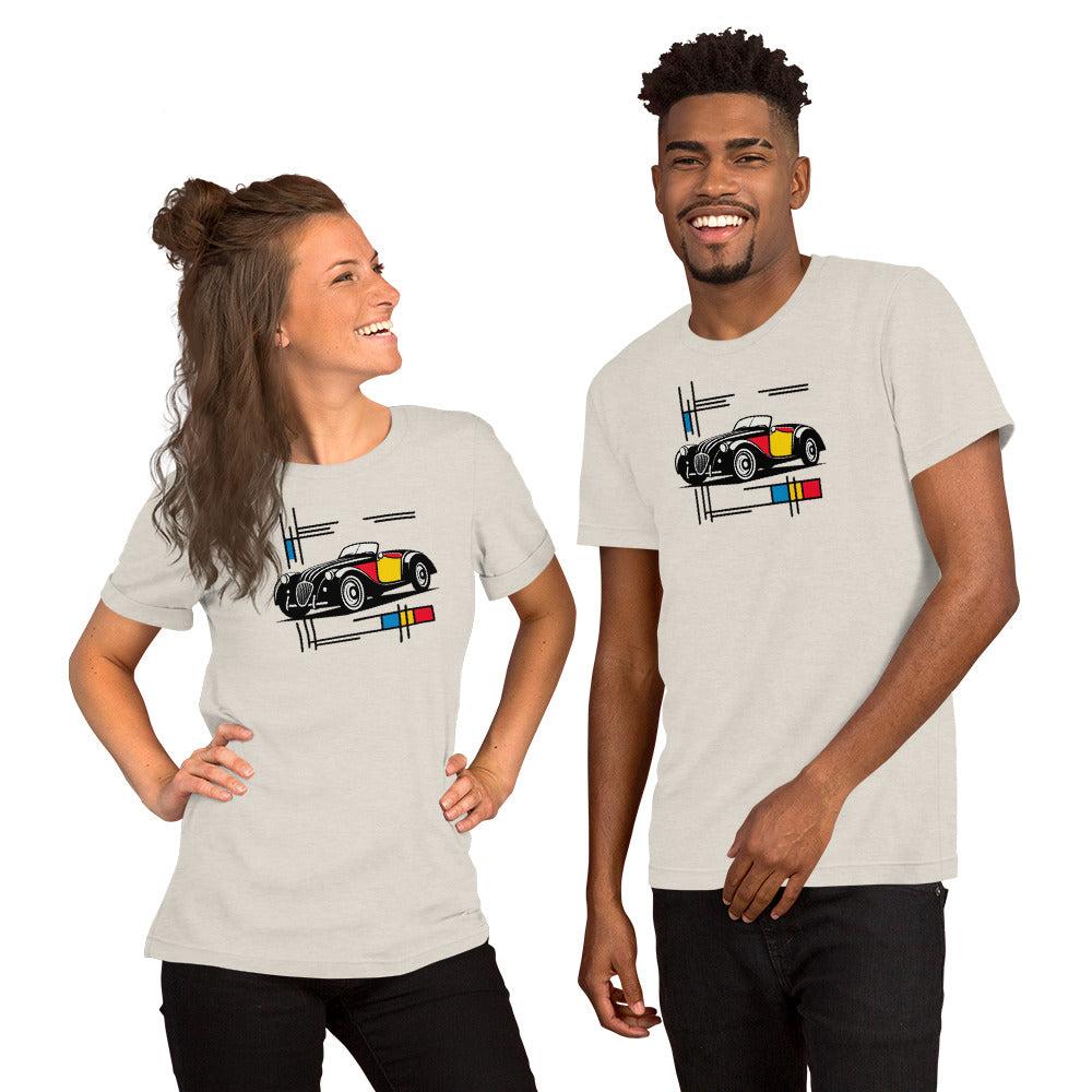 T-shirt “Mondriaan Collectie – Burton Sportscar Kleurenkunst”