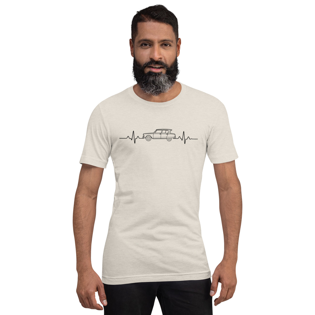 Citroën AMI6 Heartbeat T-shirt – Minimalist Line Drawing | Heartbeat Collection