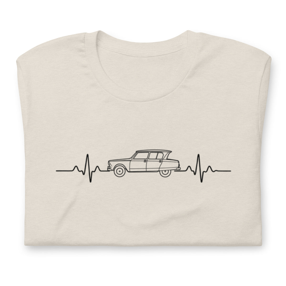 Citroën AMI6 Heartbeat T-shirt – Minimalist Line Drawing | Heartbeat Collection