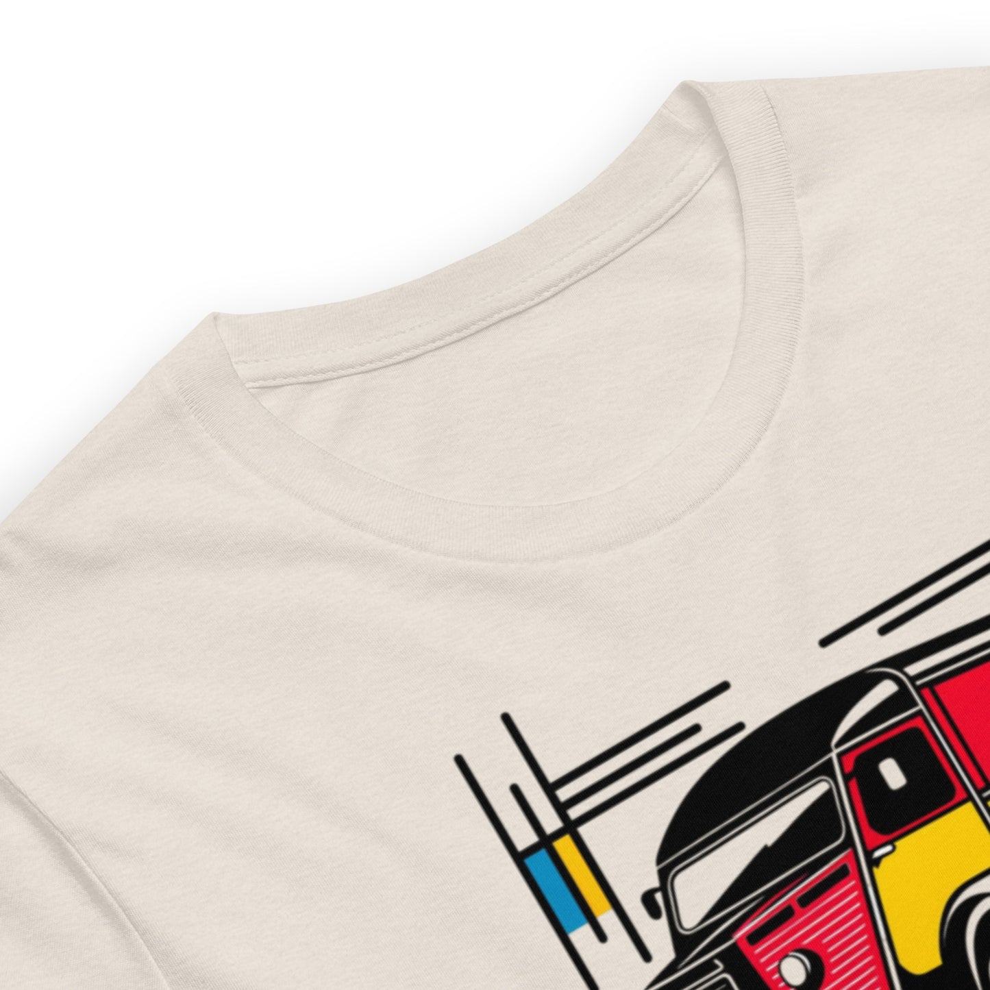 T-shirt “Citroën HY Mondrian Style – Playful Retro Bus”