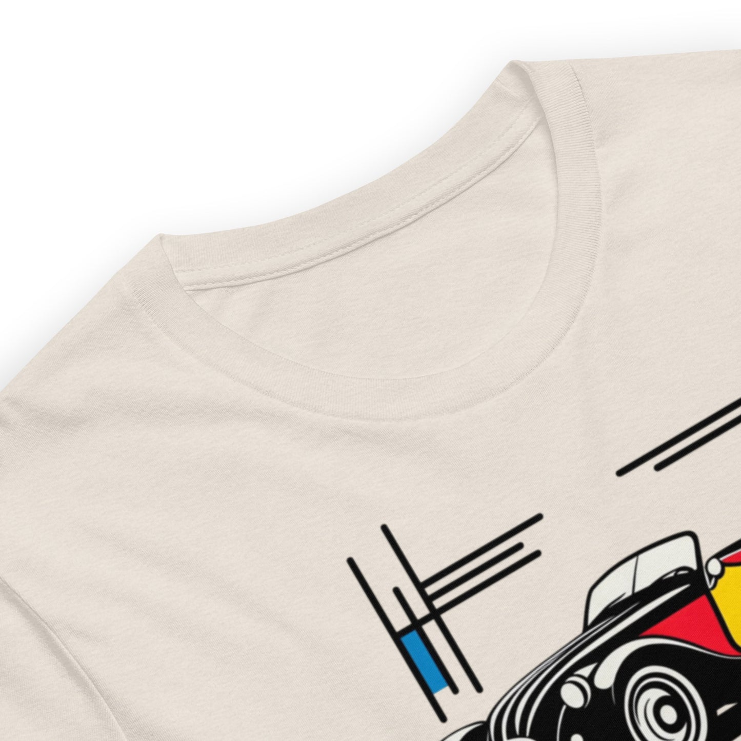 T-shirt “Mondriaan Collectie – Burton Sportscar Kleurenkunst”