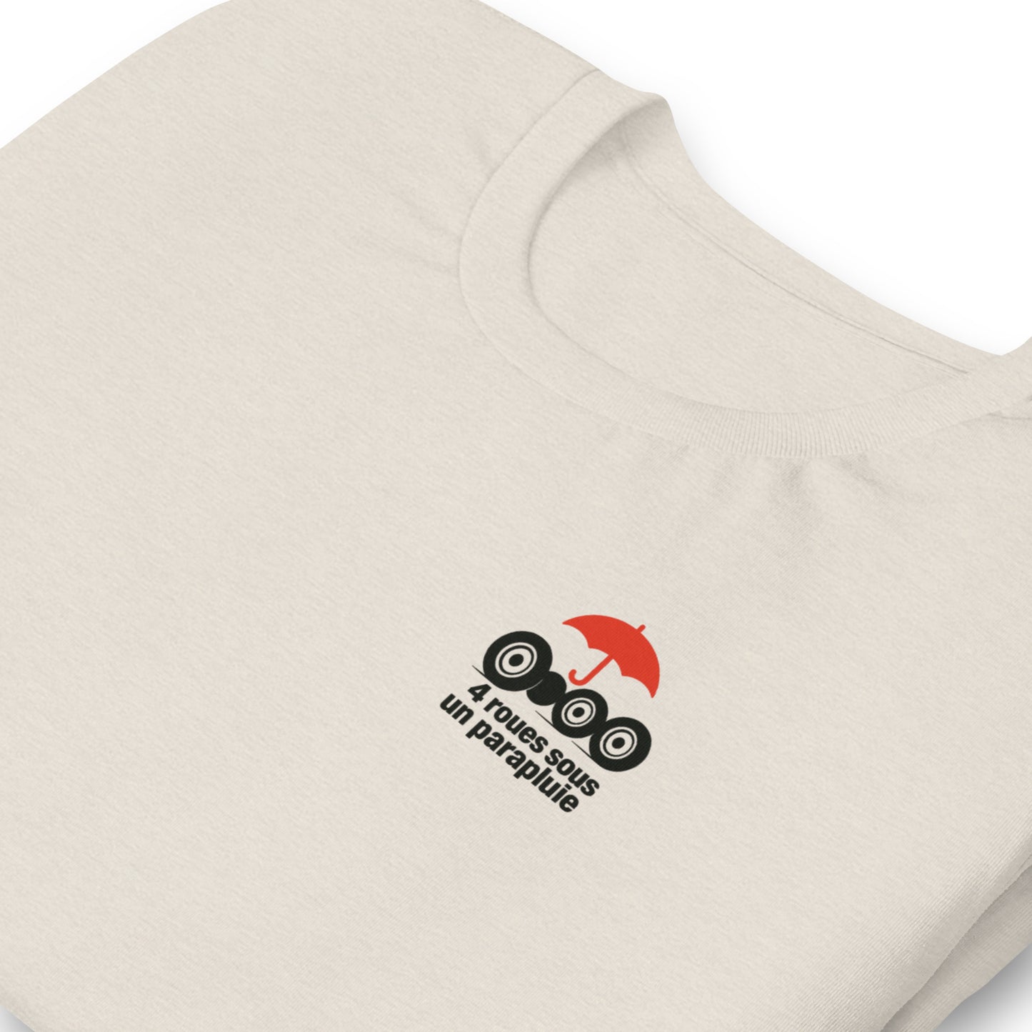 T-shirt « Quatre roues sous un parapluie – Hommage à la Citroën 2CV »