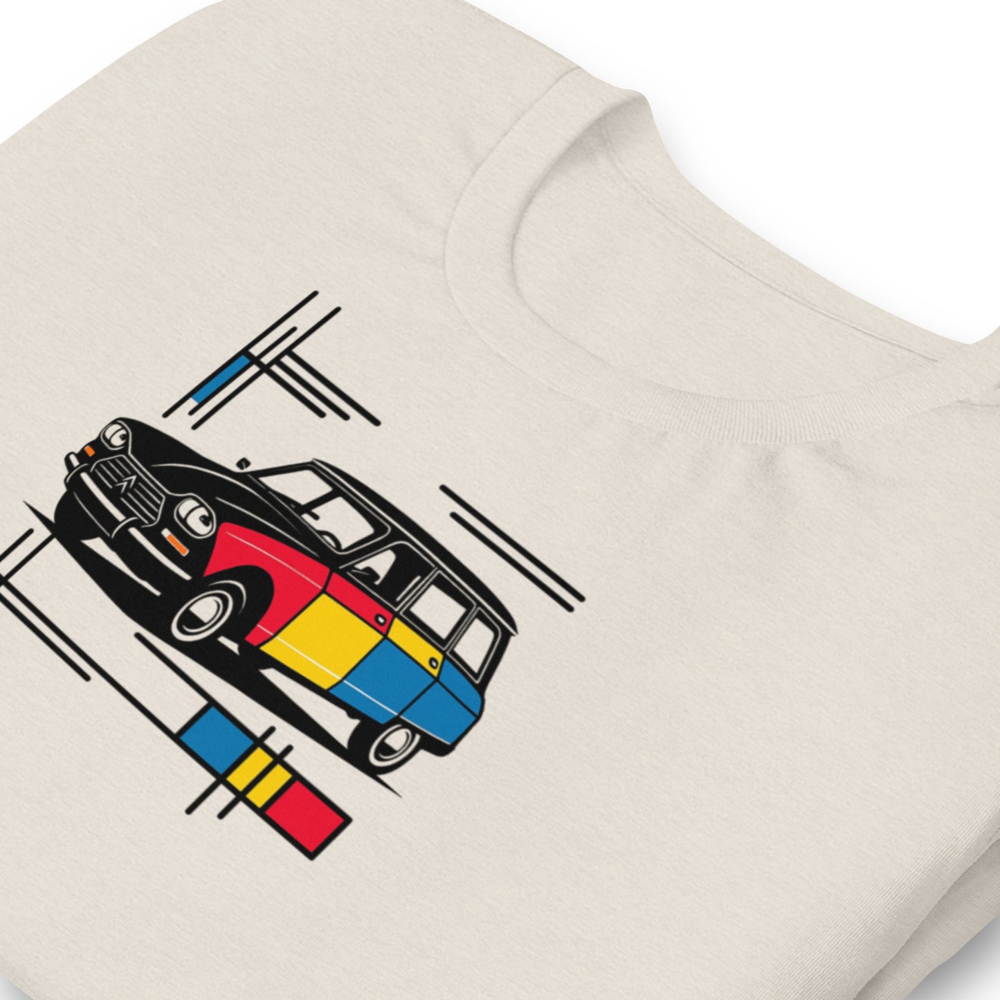 T-shirt « Collection Mondrian – Citroën Ami 6 Color Art »