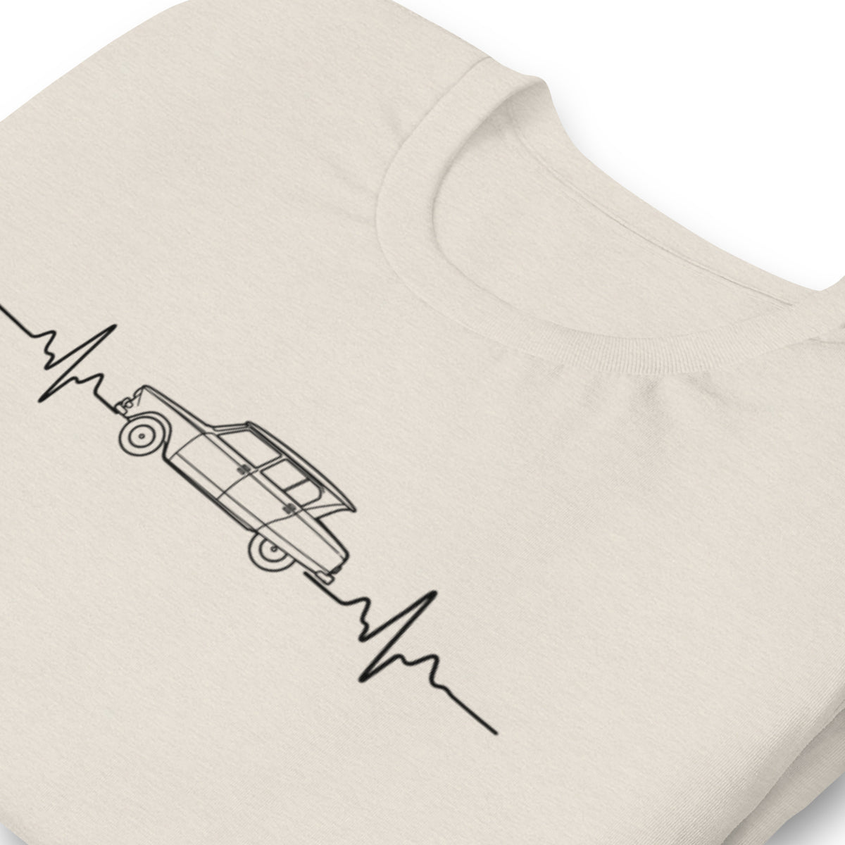 Citroën AMI6 Heartbeat T-shirt – Minimalist Line Drawing | Heartbeat Collection