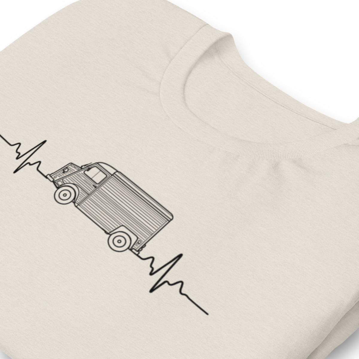 Citroën HY Heartbeat T-shirt – Minimalistische Lijntekening | Heartbeat Collectie