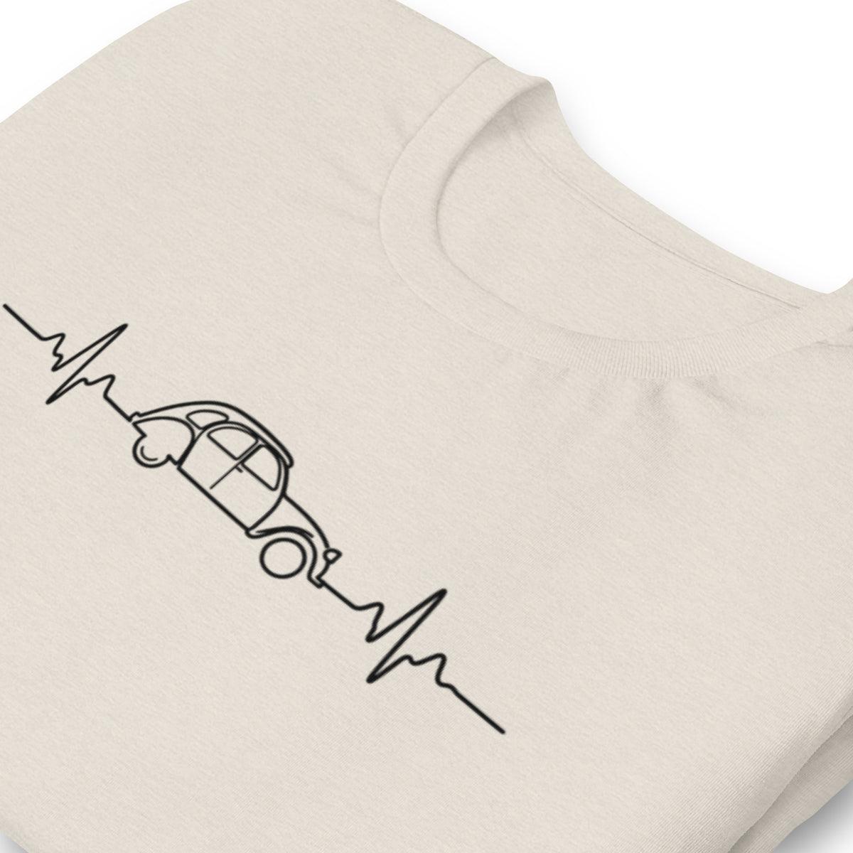 Citroën 2CV Heartbeat T-shirt – Minimalist 2CV Line Drawing | Heartbeat Collection