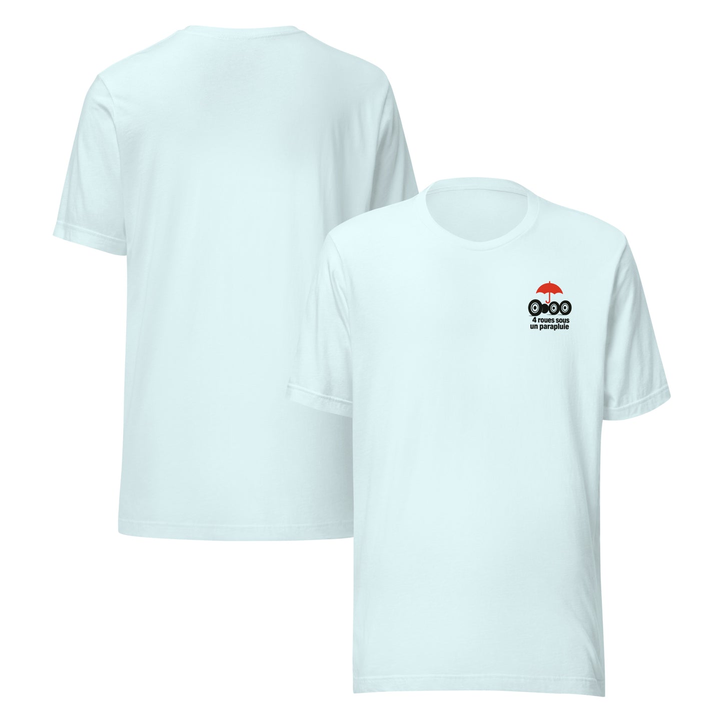 T-shirt « Quatre roues sous un parapluie – Hommage à la Citroën 2CV »