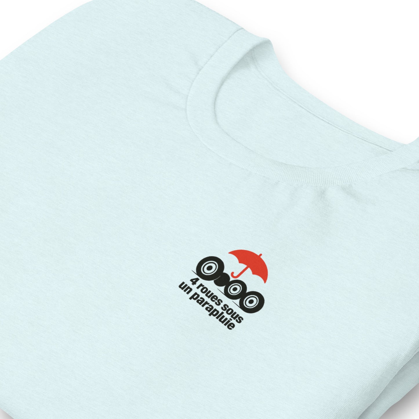 T-shirt « Quatre roues sous un parapluie – Hommage à la Citroën 2CV »