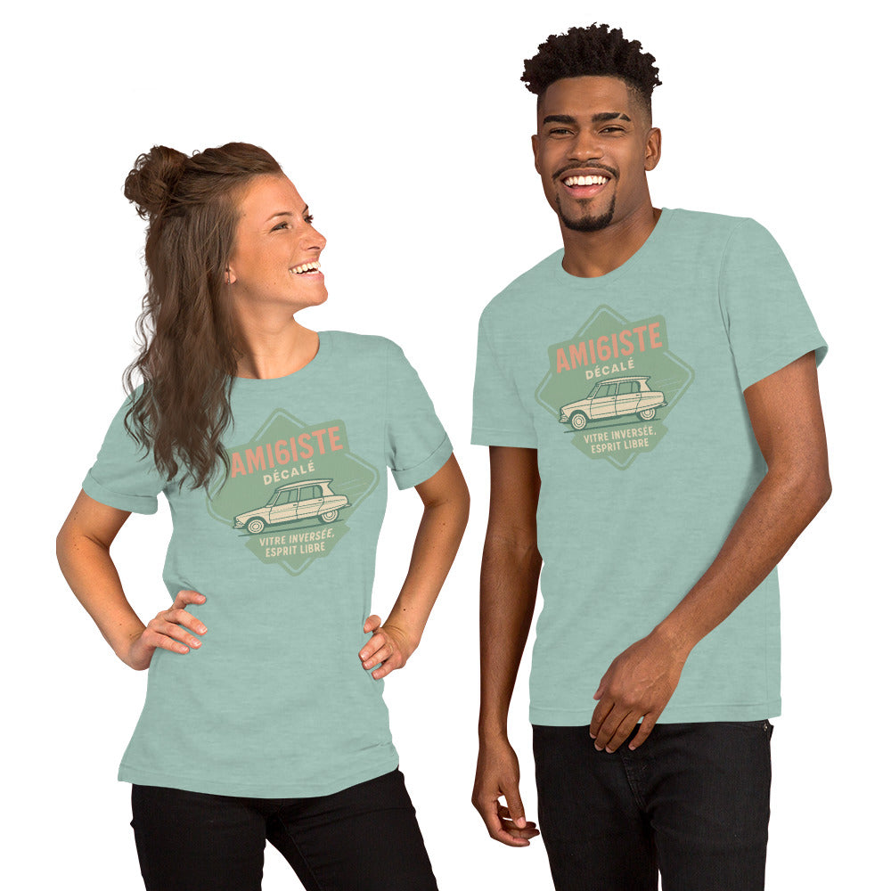 👕 T-shirt « Ami6iste Décalé » – Pour l’esprit libre avec losange inversé !