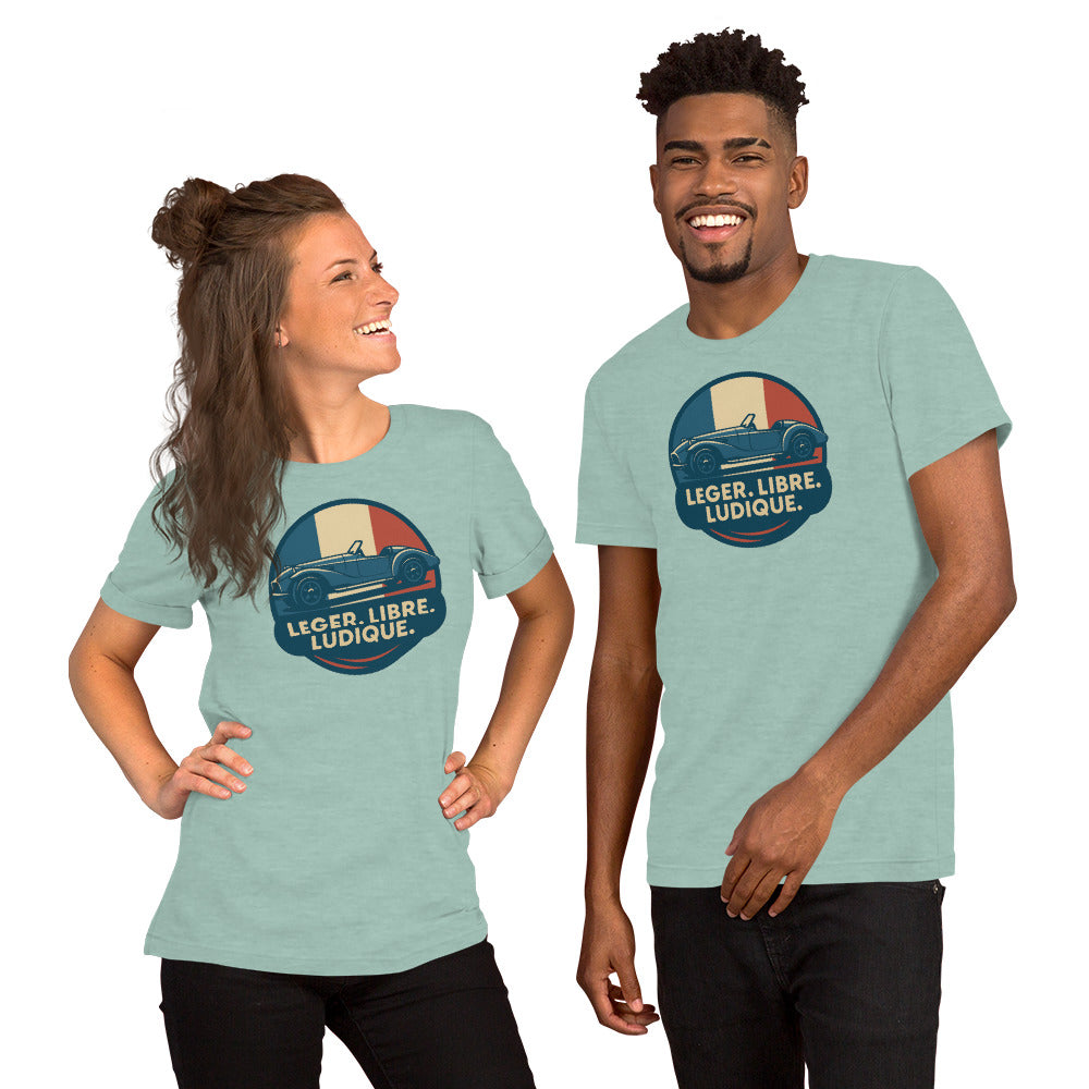 👕 Léger. Libre. Ludique. – T-shirt met Burton Sportscar design