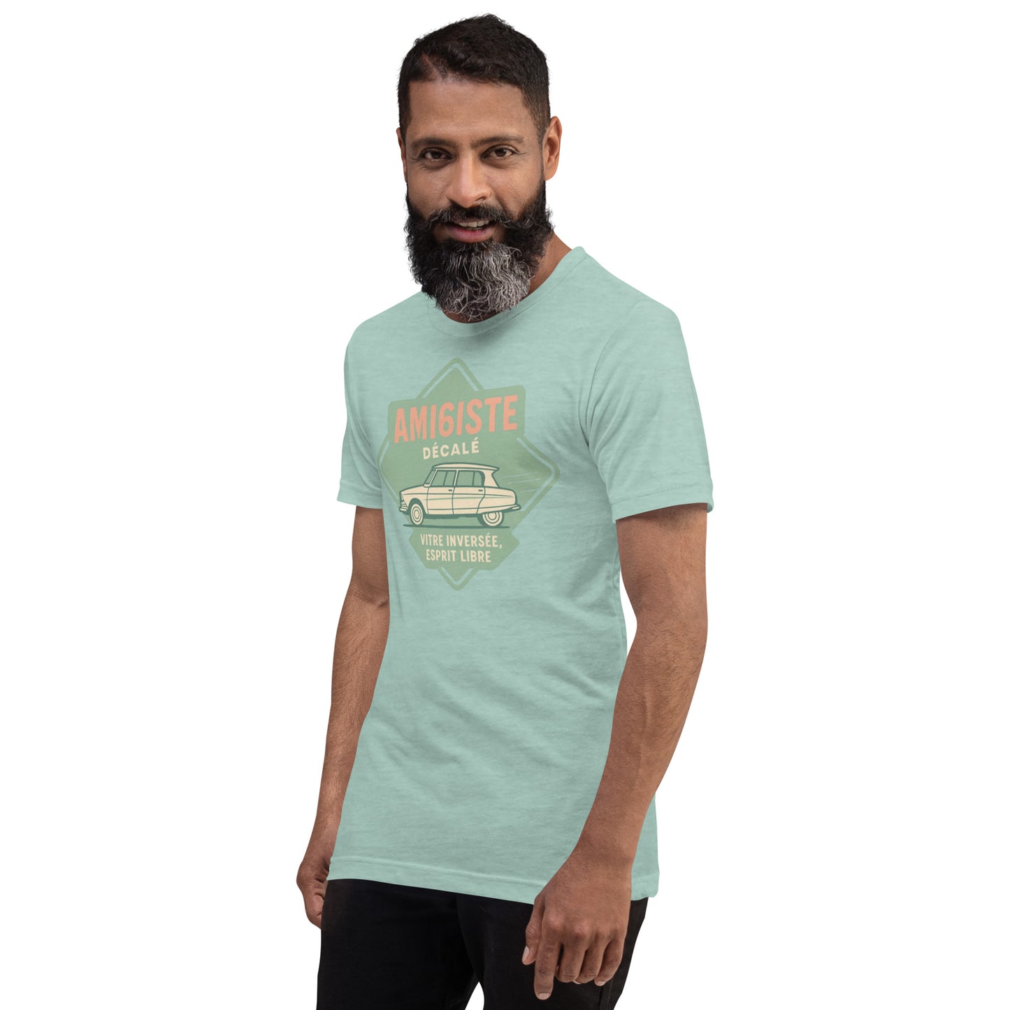 👕 T-shirt « Ami6iste Décalé » – Pour l’esprit libre avec losange inversé !